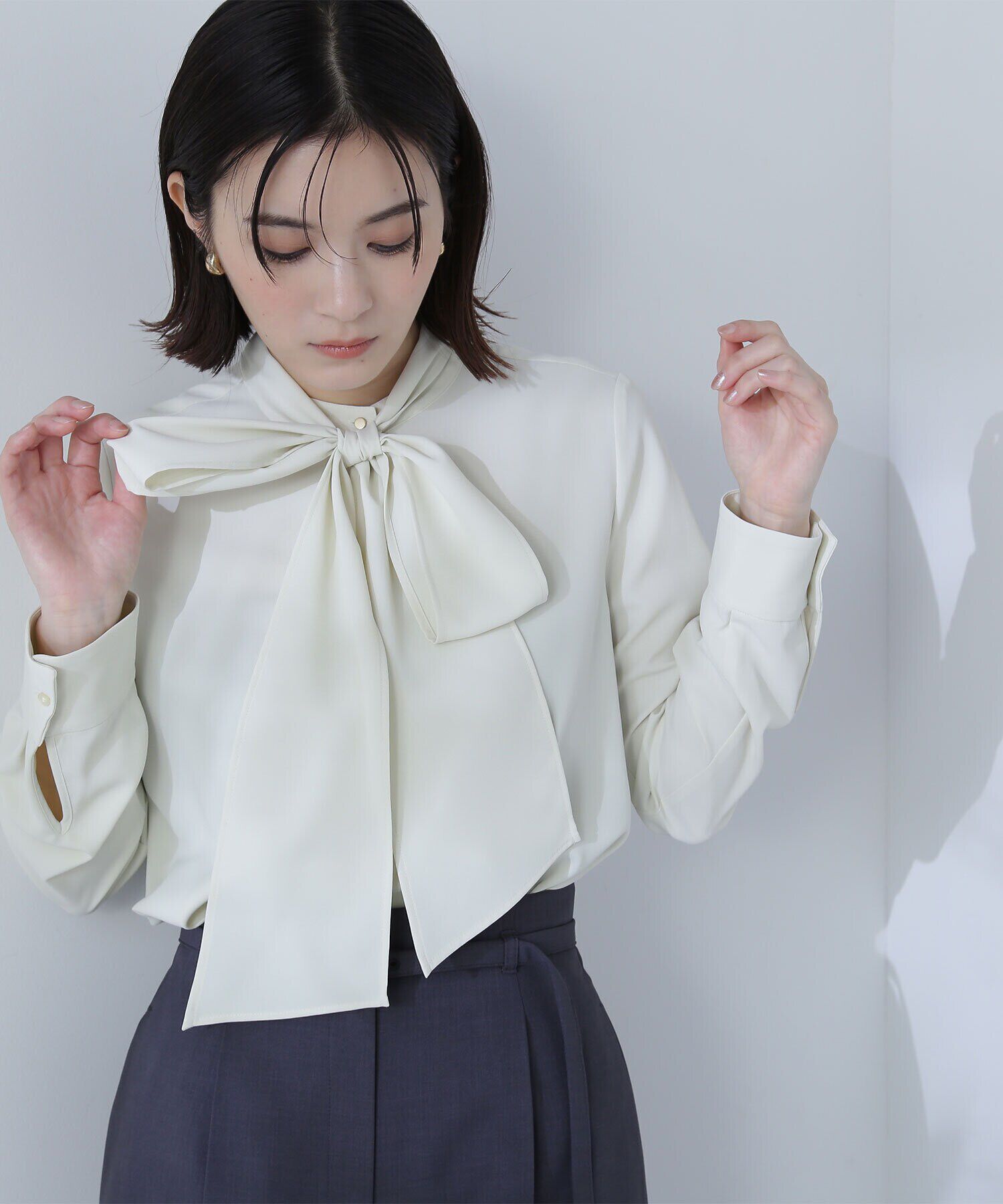 「リボンボウタイブラウス」|シャツ・ブラウス|
