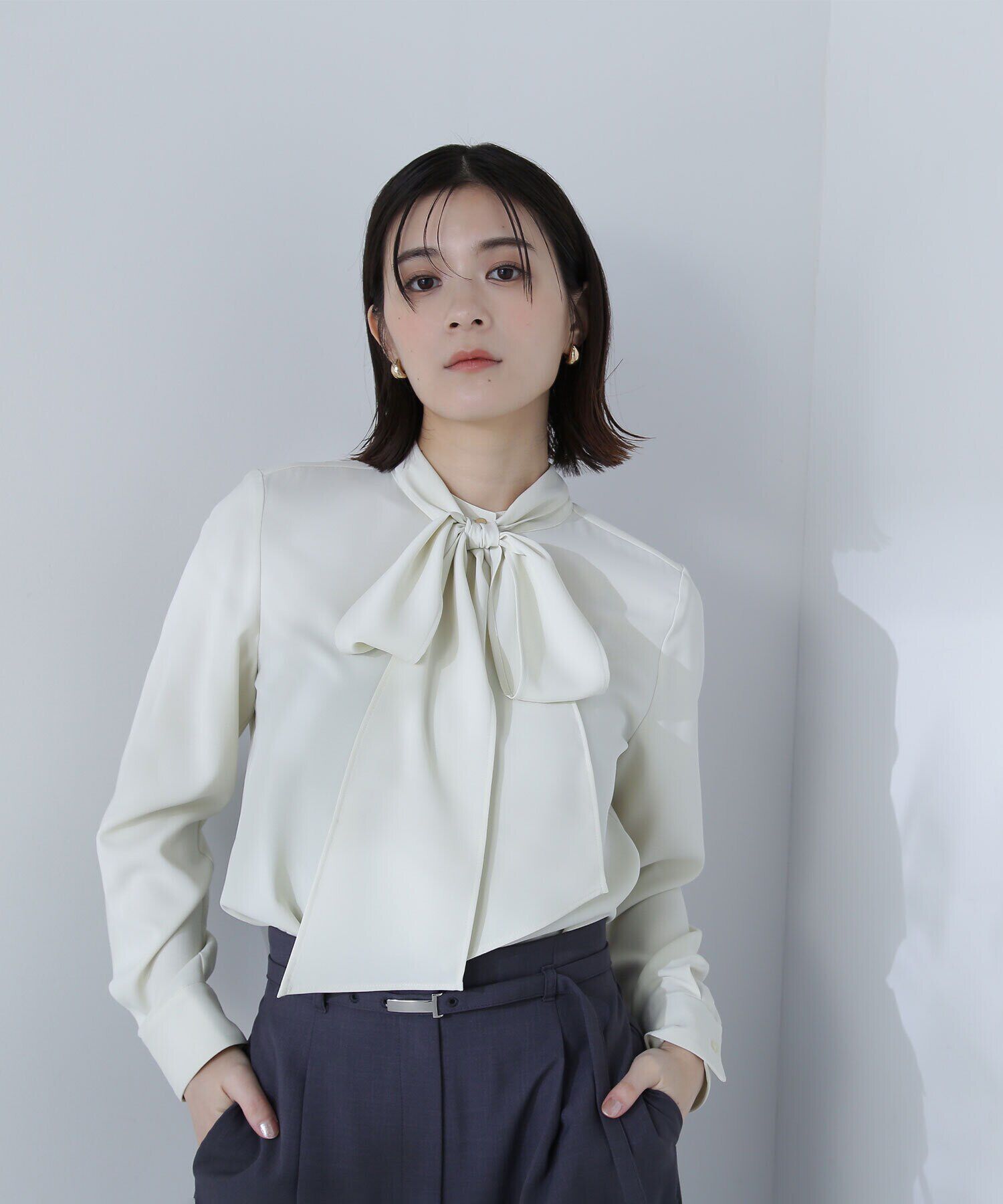  「リボンボウタイブラウス」|シャツ・ブラウス|