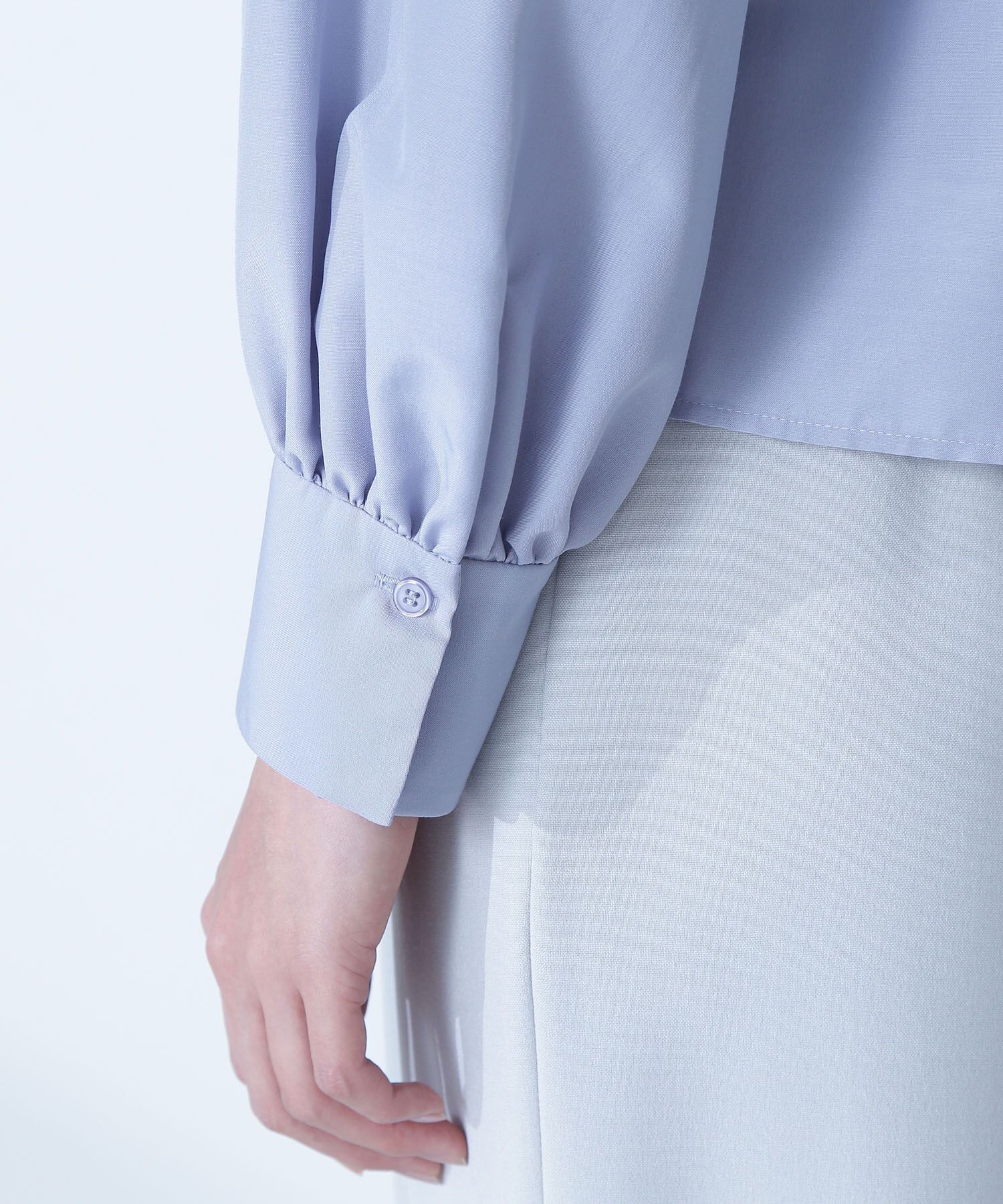  「タイ付デザインタックブラウス」|シャツ・ブラウス|