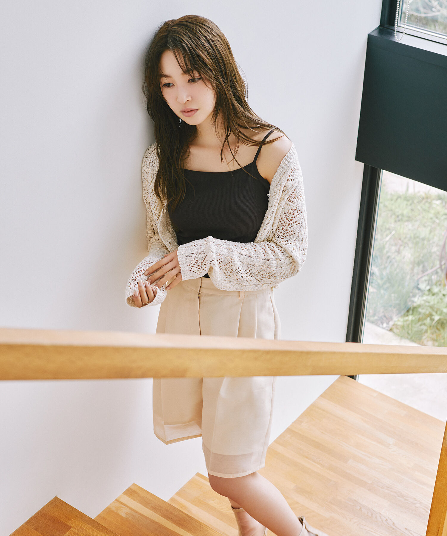  「シアーハーフパンツ」|その他|アプリコット