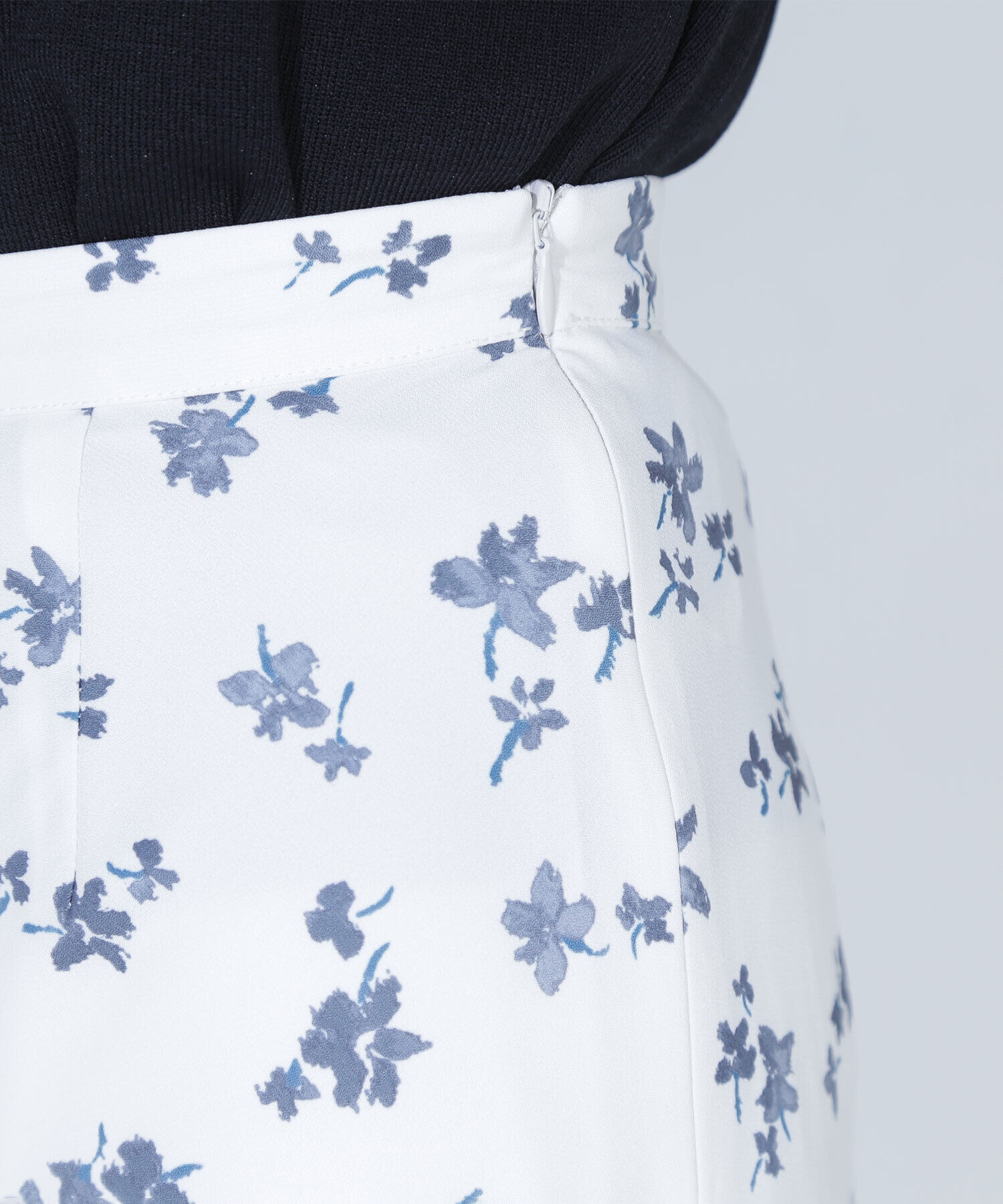  「フラワープリントナロースカート」|スカート|