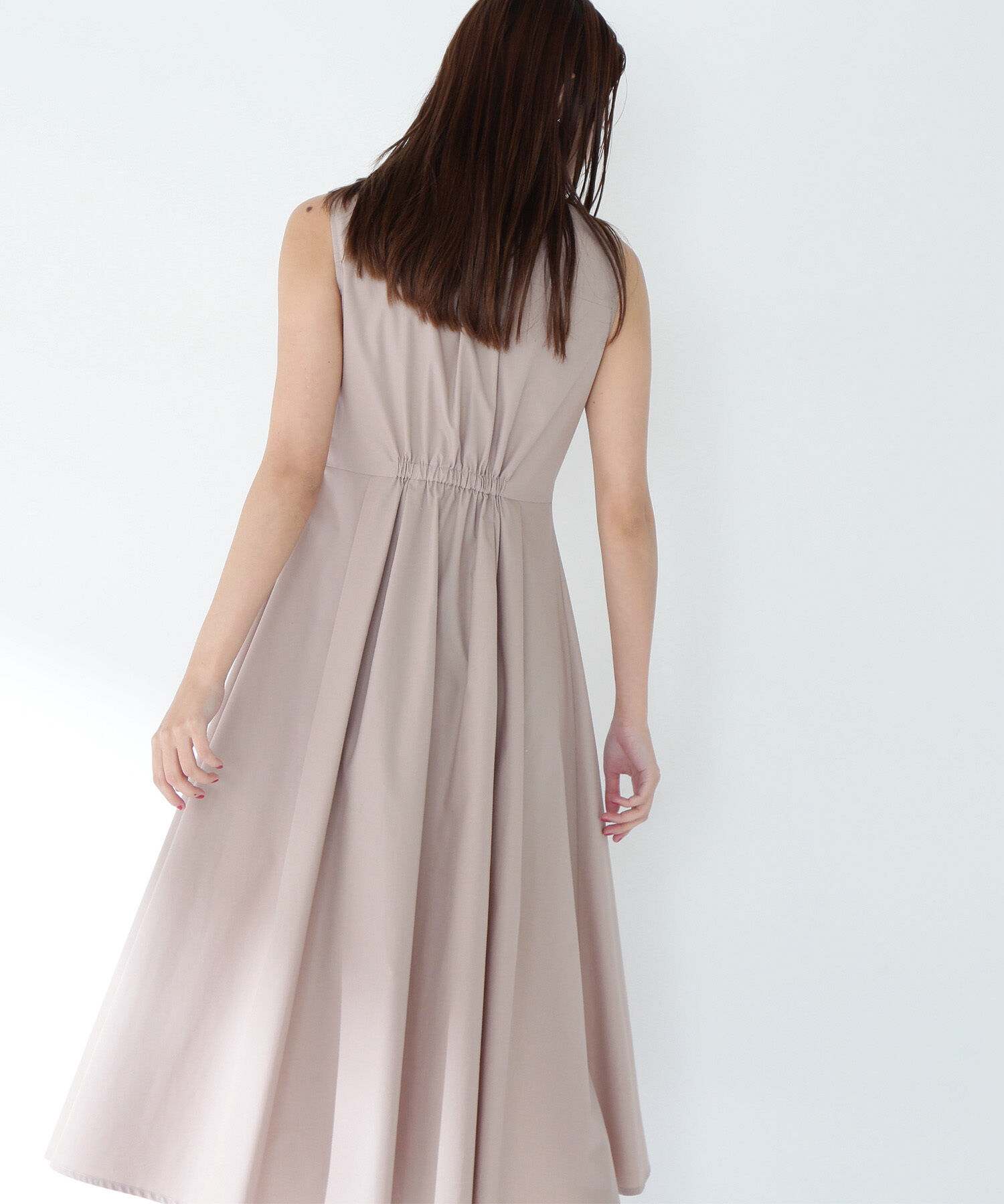  「ピンタックシャツワンピース」|ワンピース|