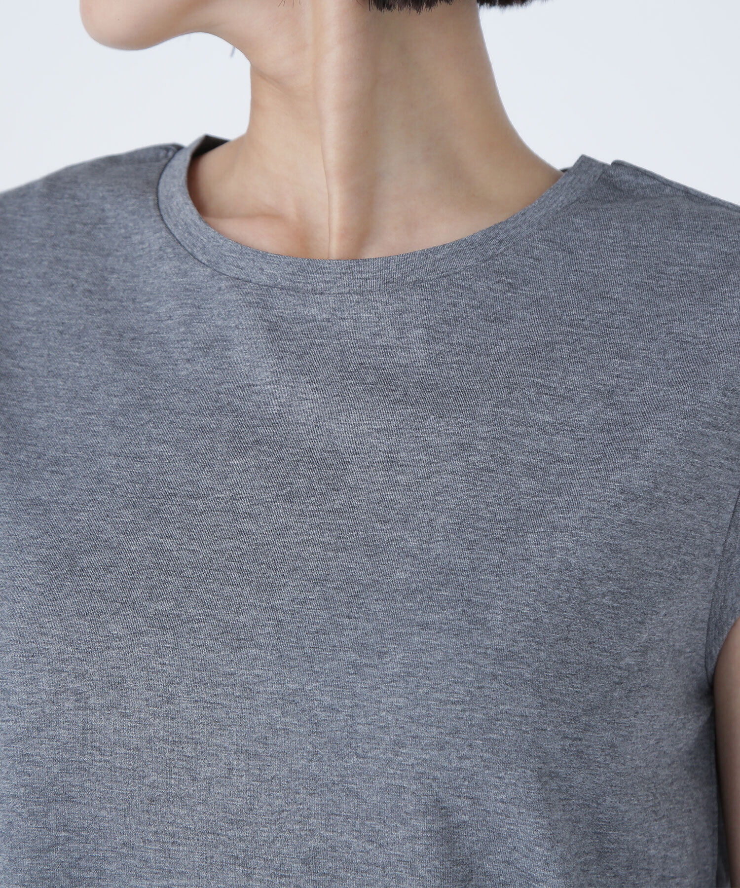  「メタルプレートノースリーブカットソー」|Tシャツ・カットソー|