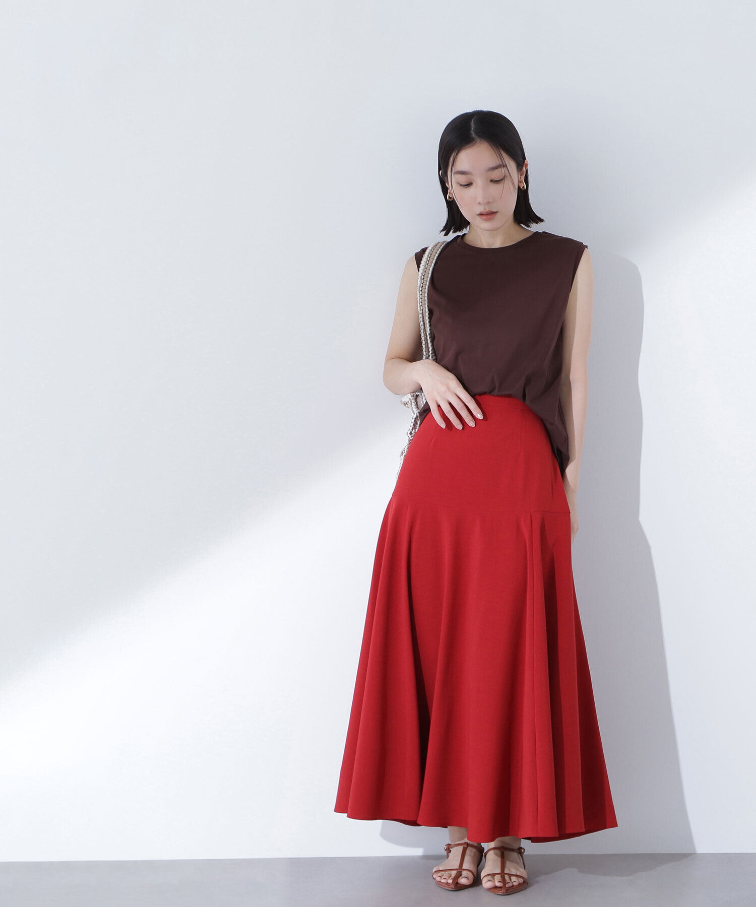  「メタルプレートノースリーブカットソー」|Tシャツ・カットソー|