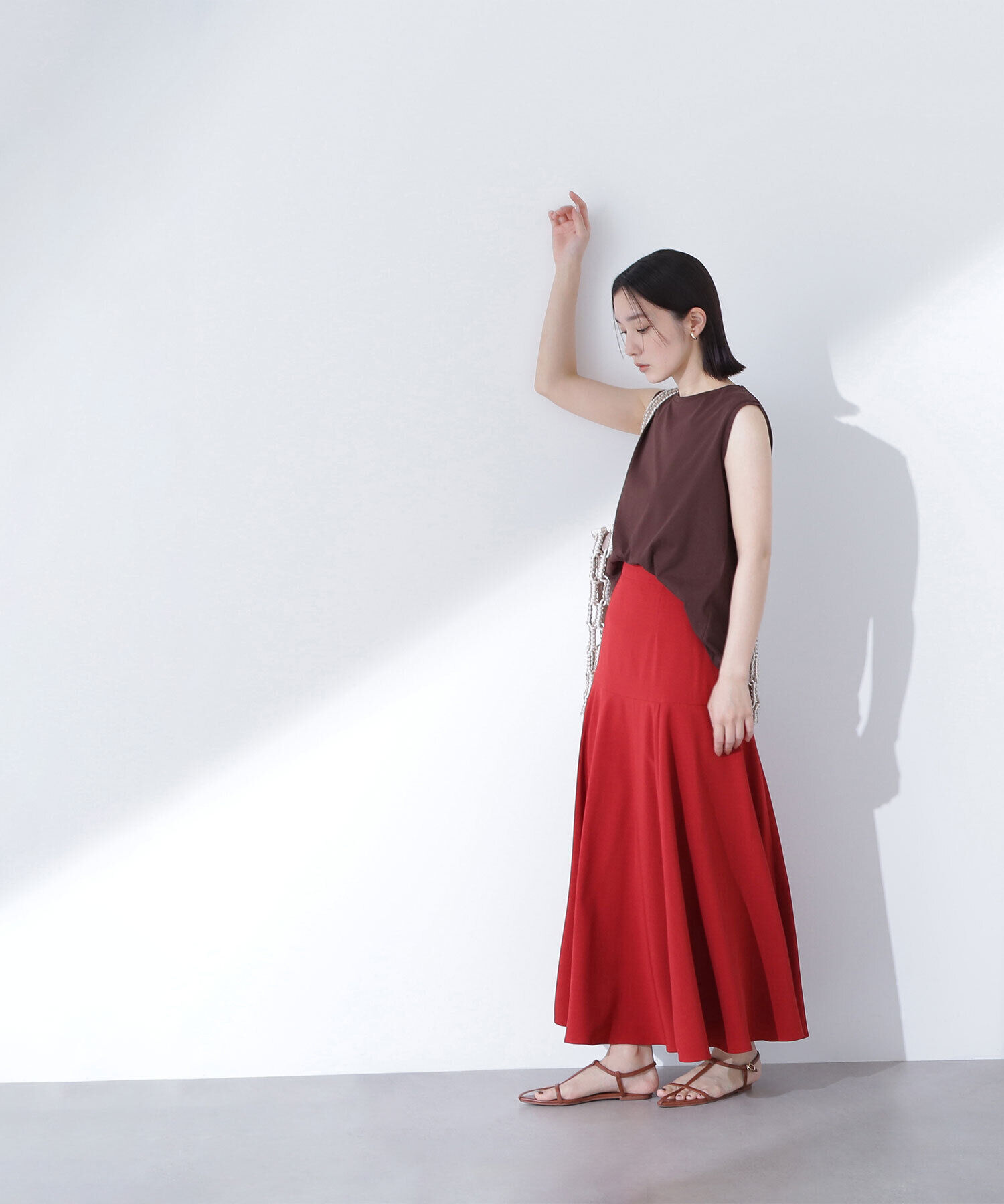  「メタルプレートノースリーブカットソー」|Tシャツ・カットソー|