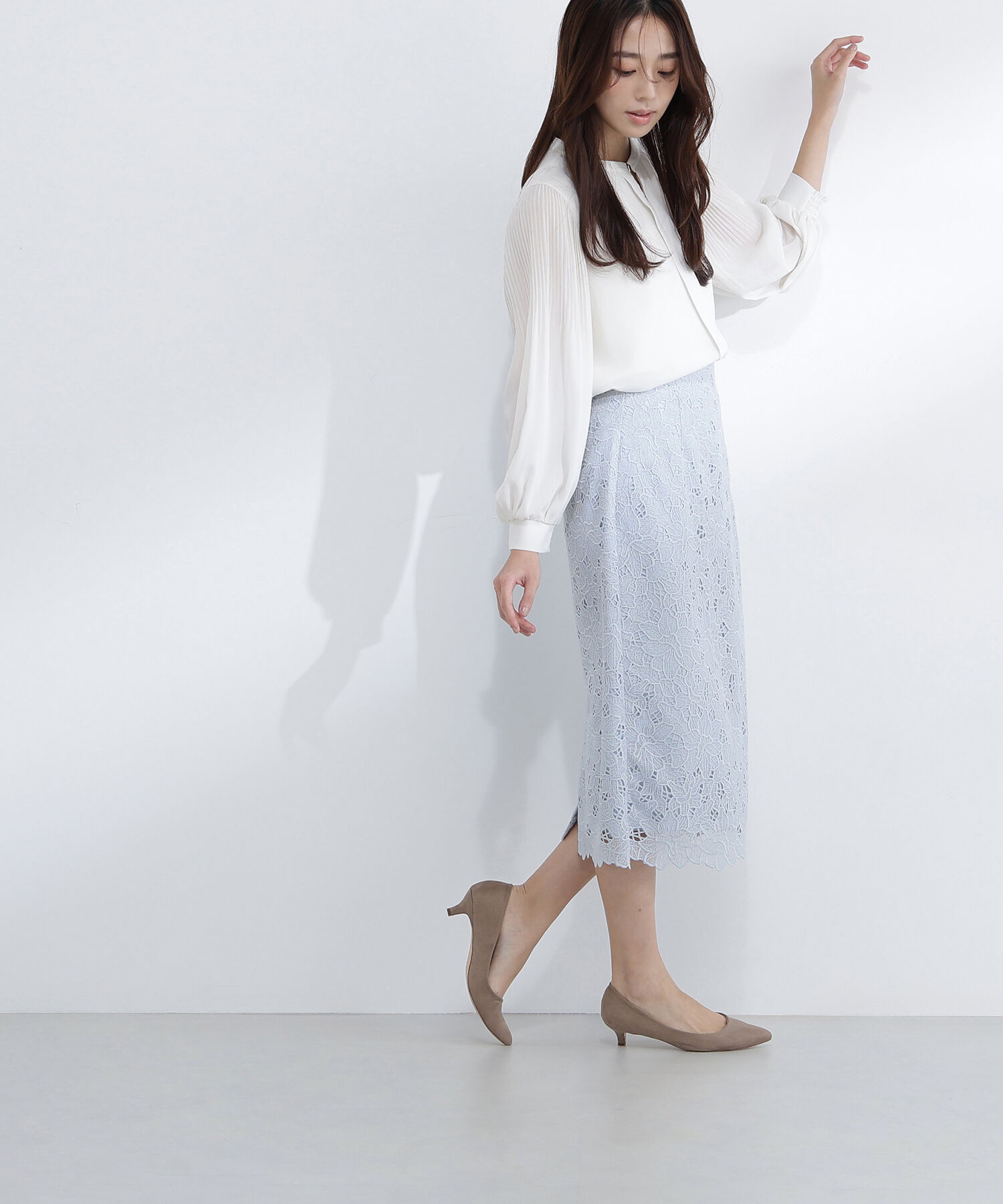  「メタルポイント楊柳ブラウス」|シャツ・ブラウス|