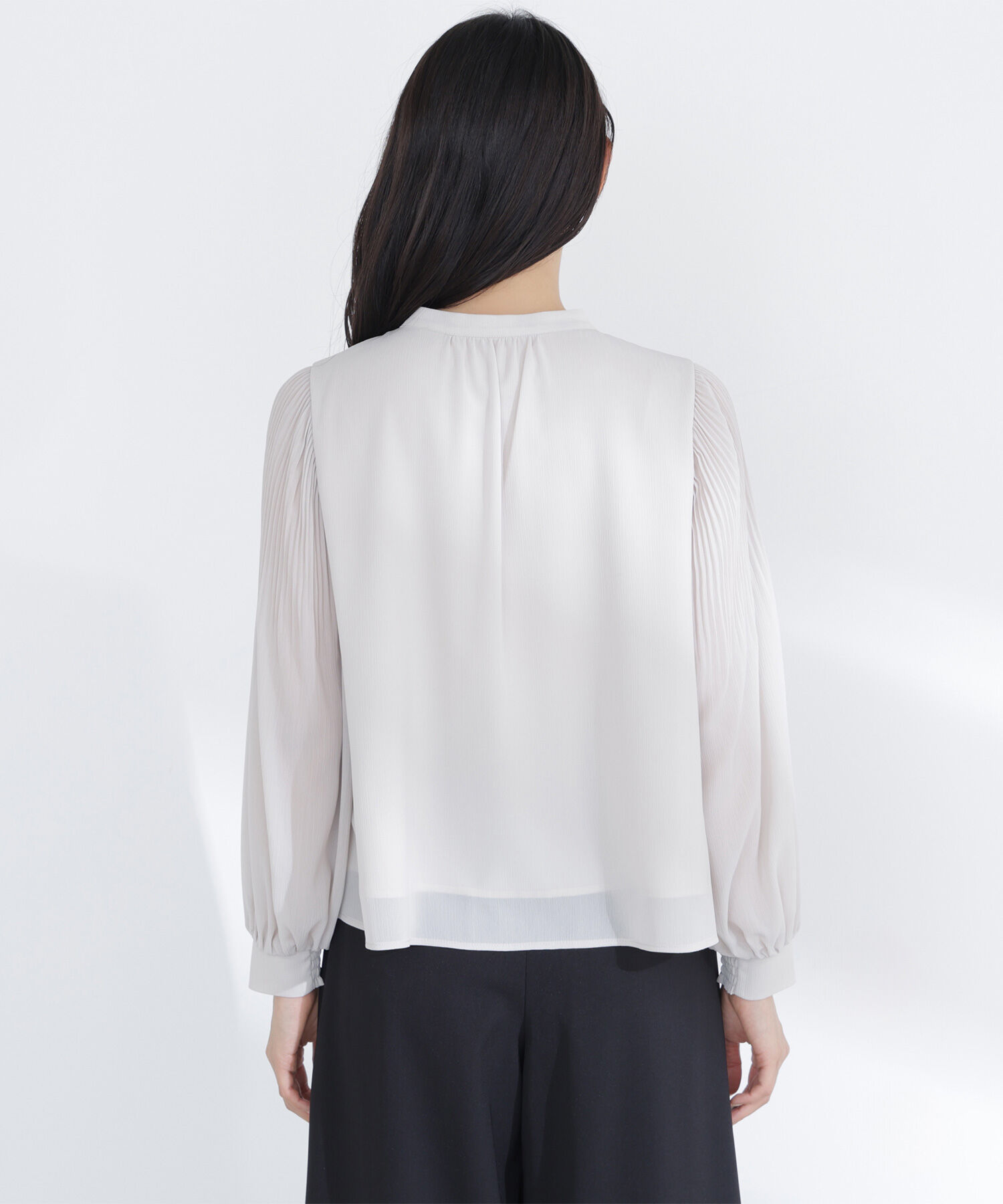  「メタルポイント楊柳ブラウス」|シャツ・ブラウス|