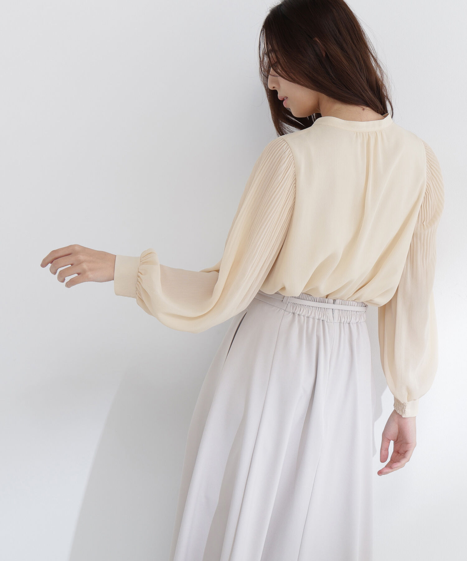  「メタルポイント楊柳ブラウス」|シャツ・ブラウス|