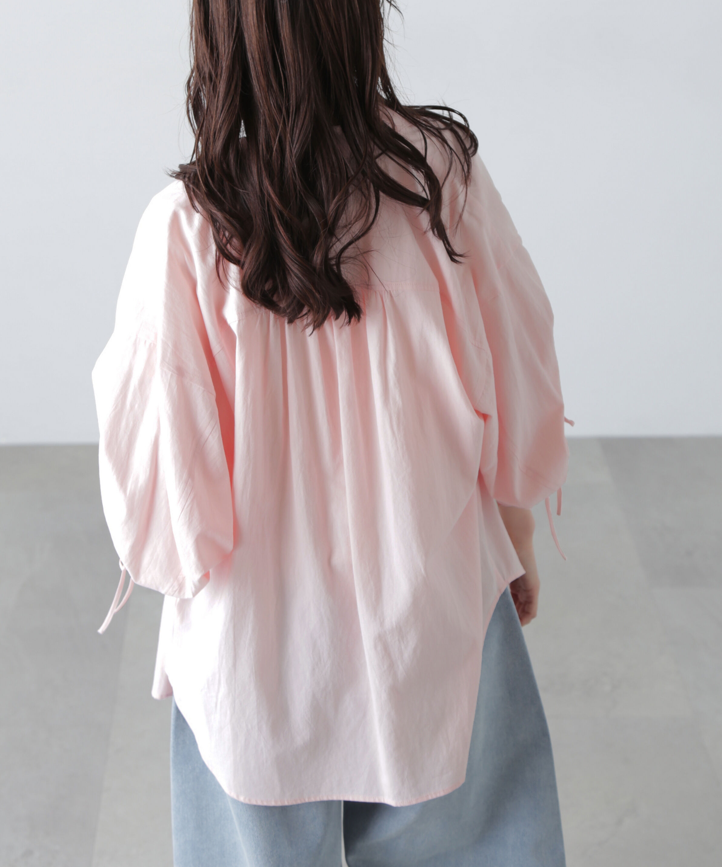  「袖シャーリングオーバーシャツ」|シャツ・ブラウス|