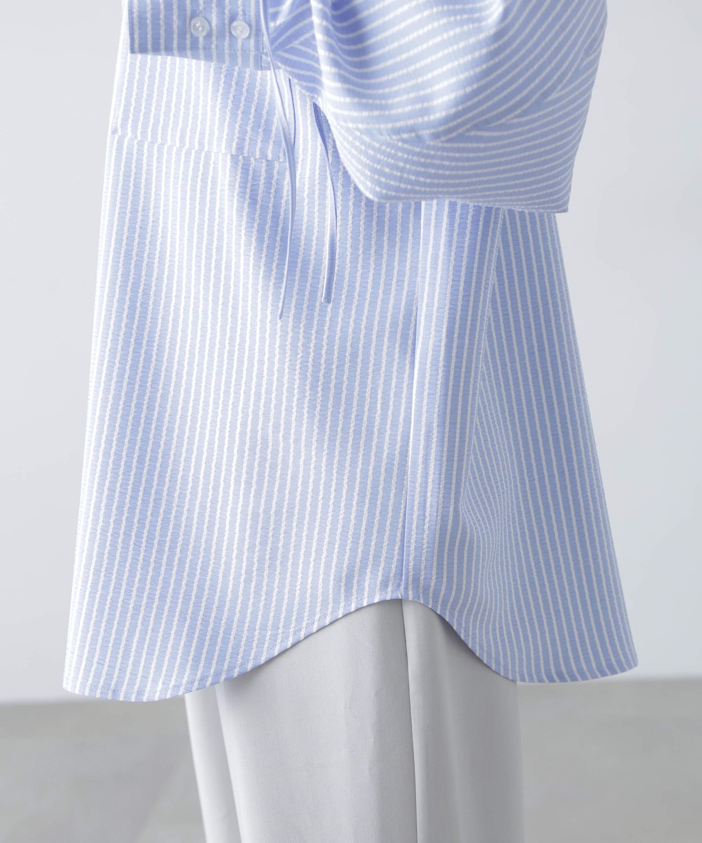  「袖シャーリングオーバーシャツ」|シャツ・ブラウス|