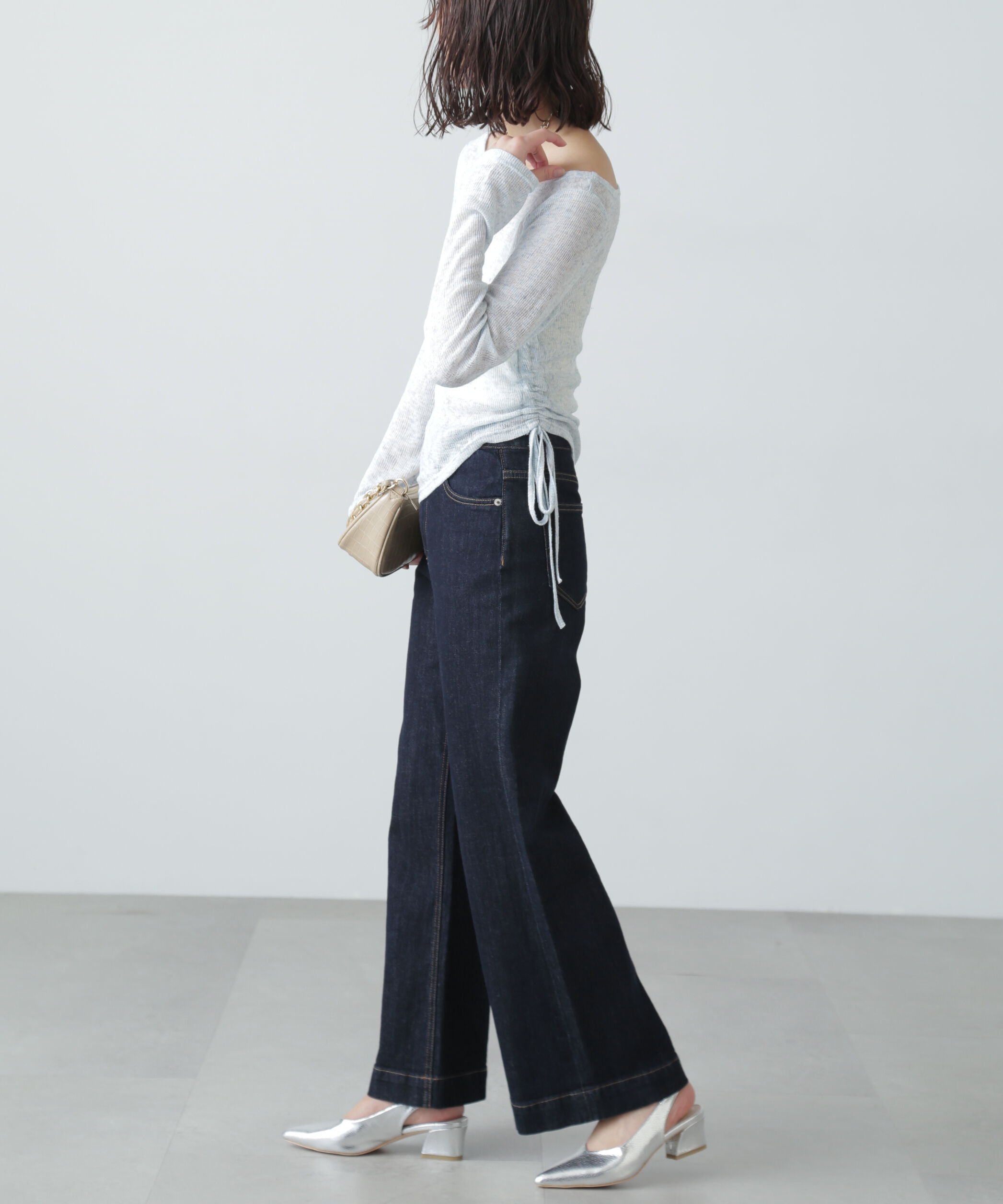  「メランジドロストシャーリングカットソー」|Tシャツ・カットソー|