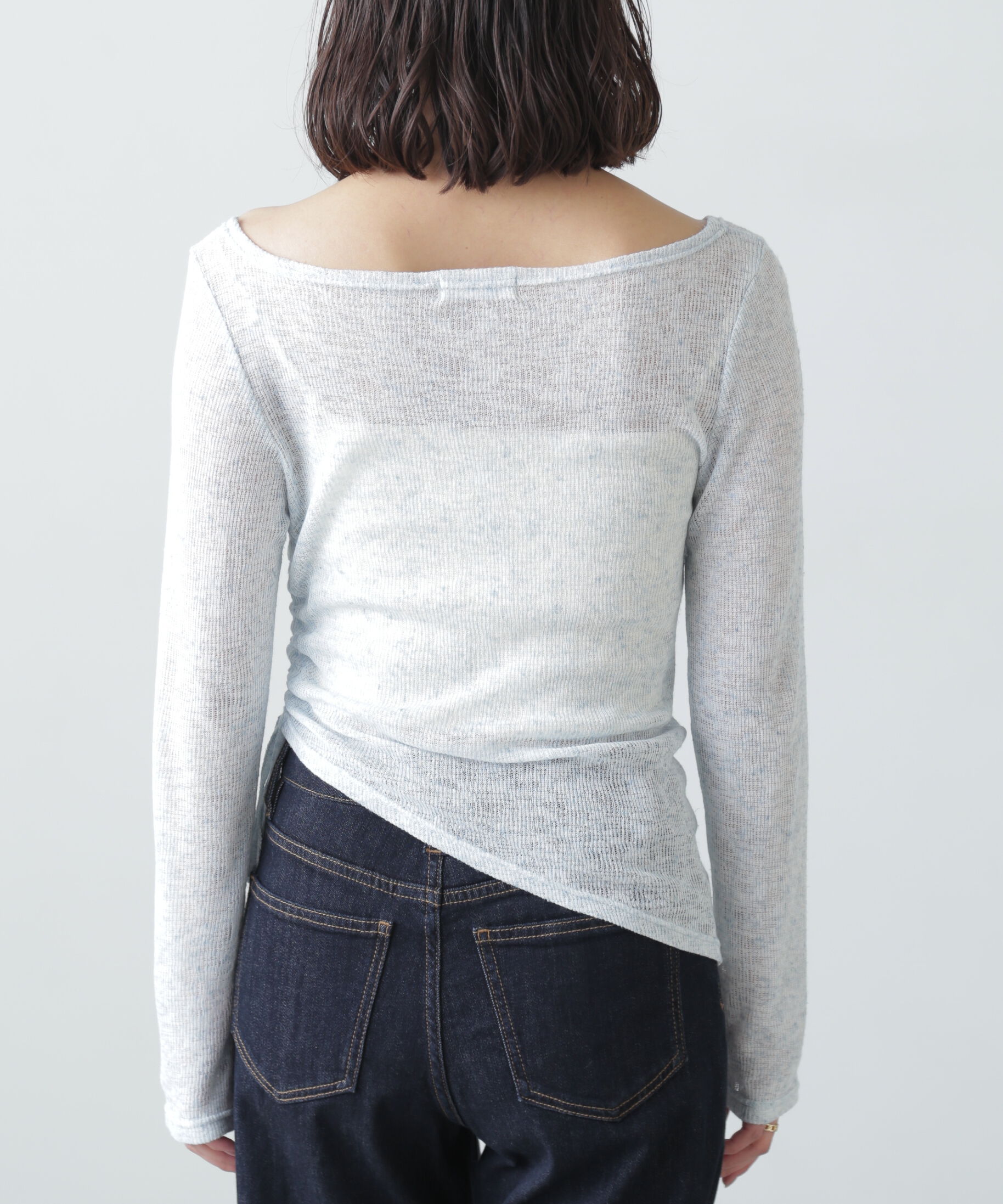  「メランジドロストシャーリングカットソー」|Tシャツ・カットソー|