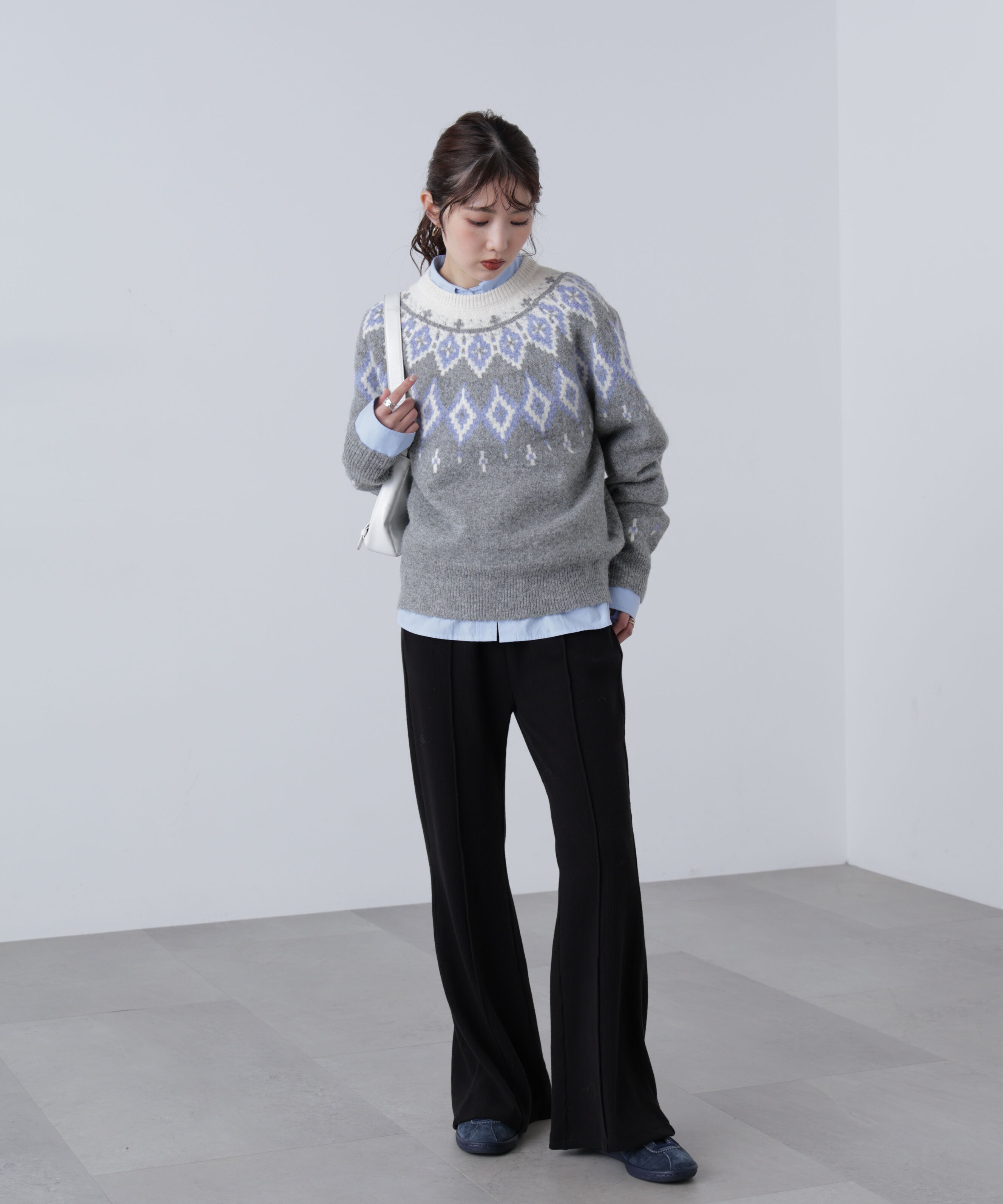  「リブフレアカットパンツ」|その他|