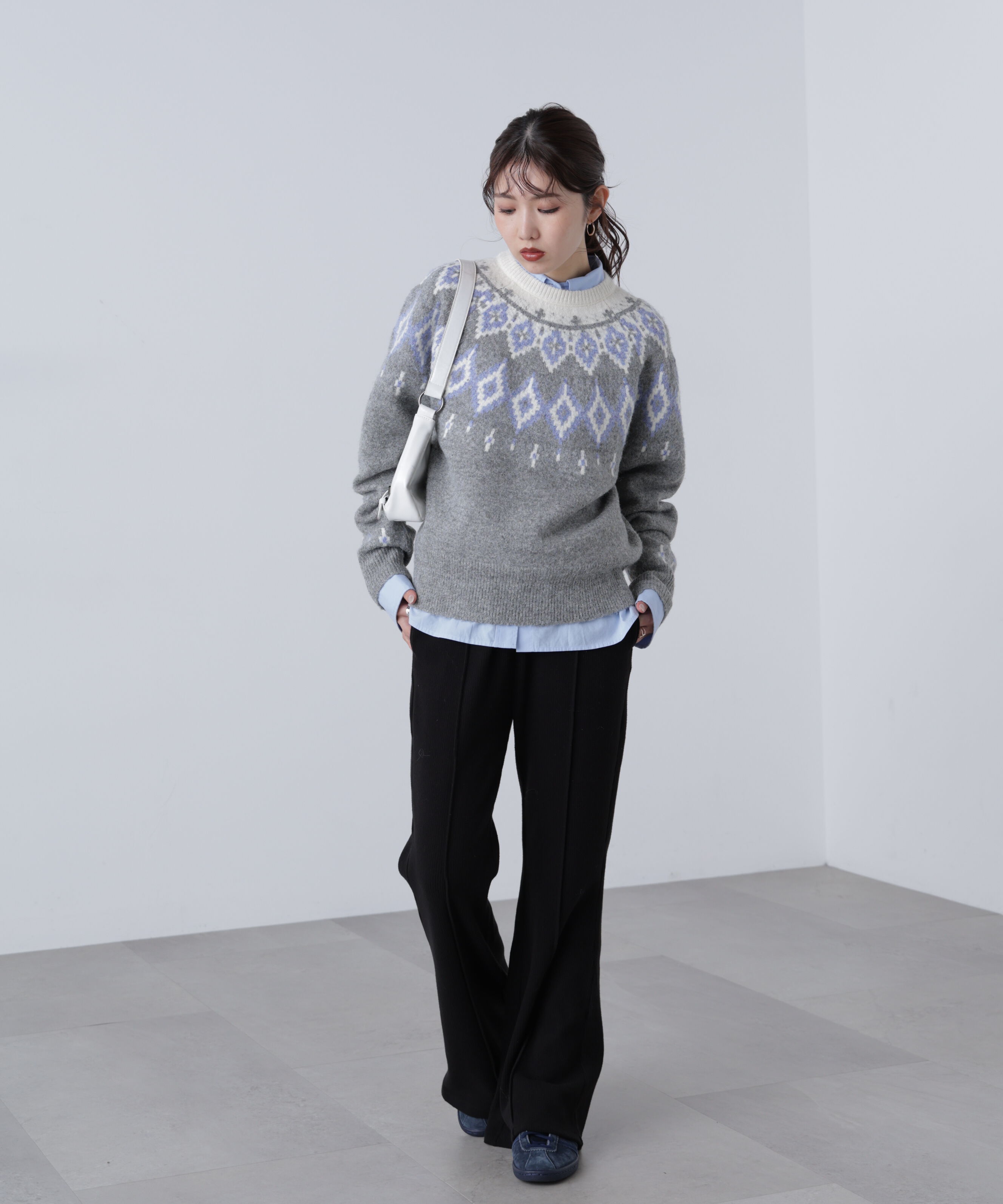  「リブフレアカットパンツ」|その他|