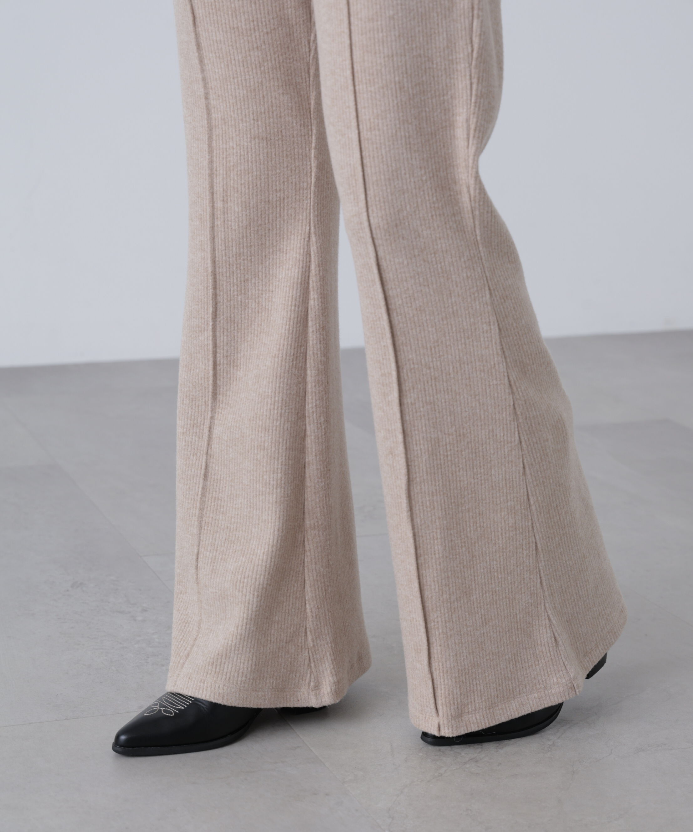  「リブフレアカットパンツ」|その他|