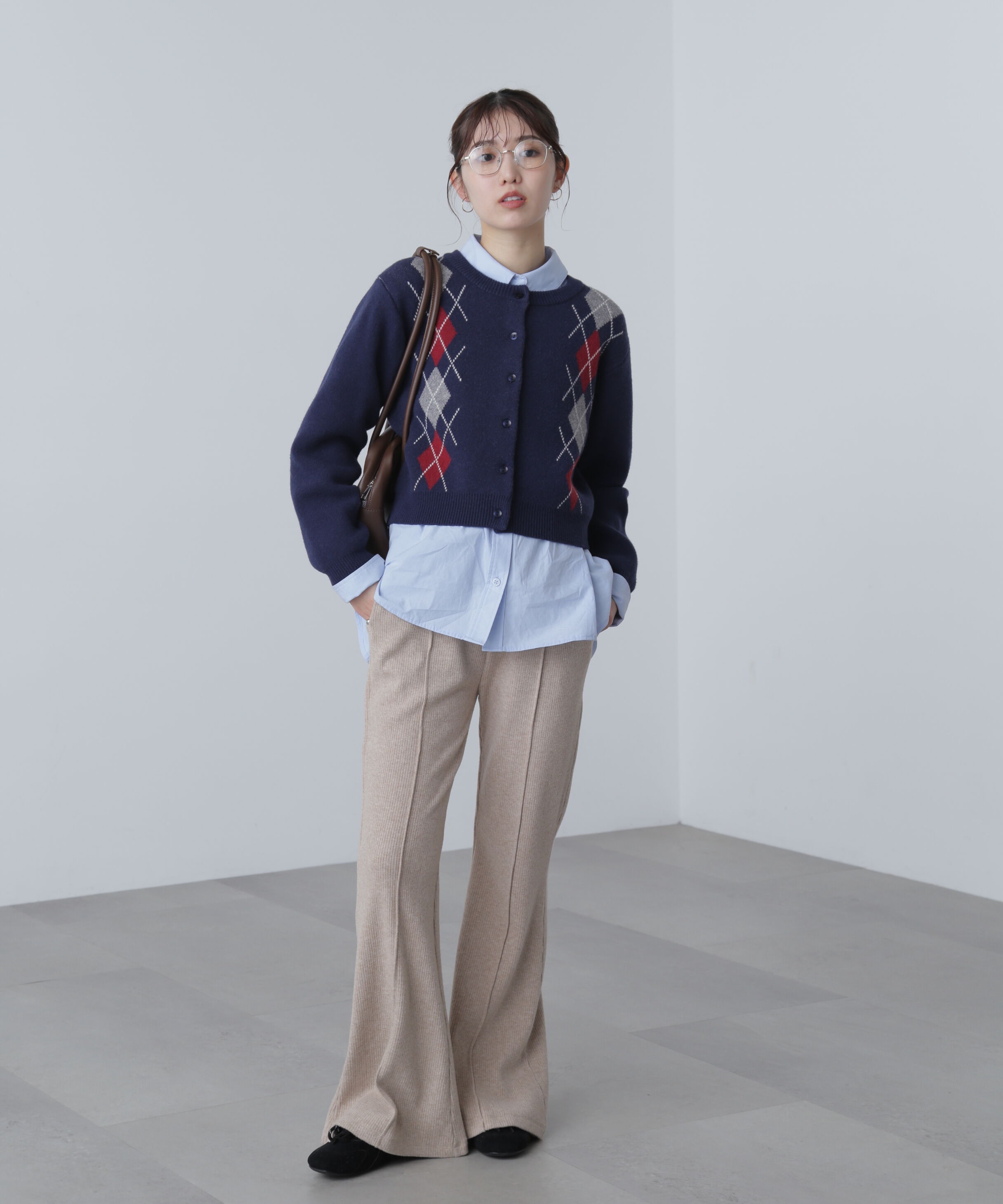  「リブフレアカットパンツ」|その他|