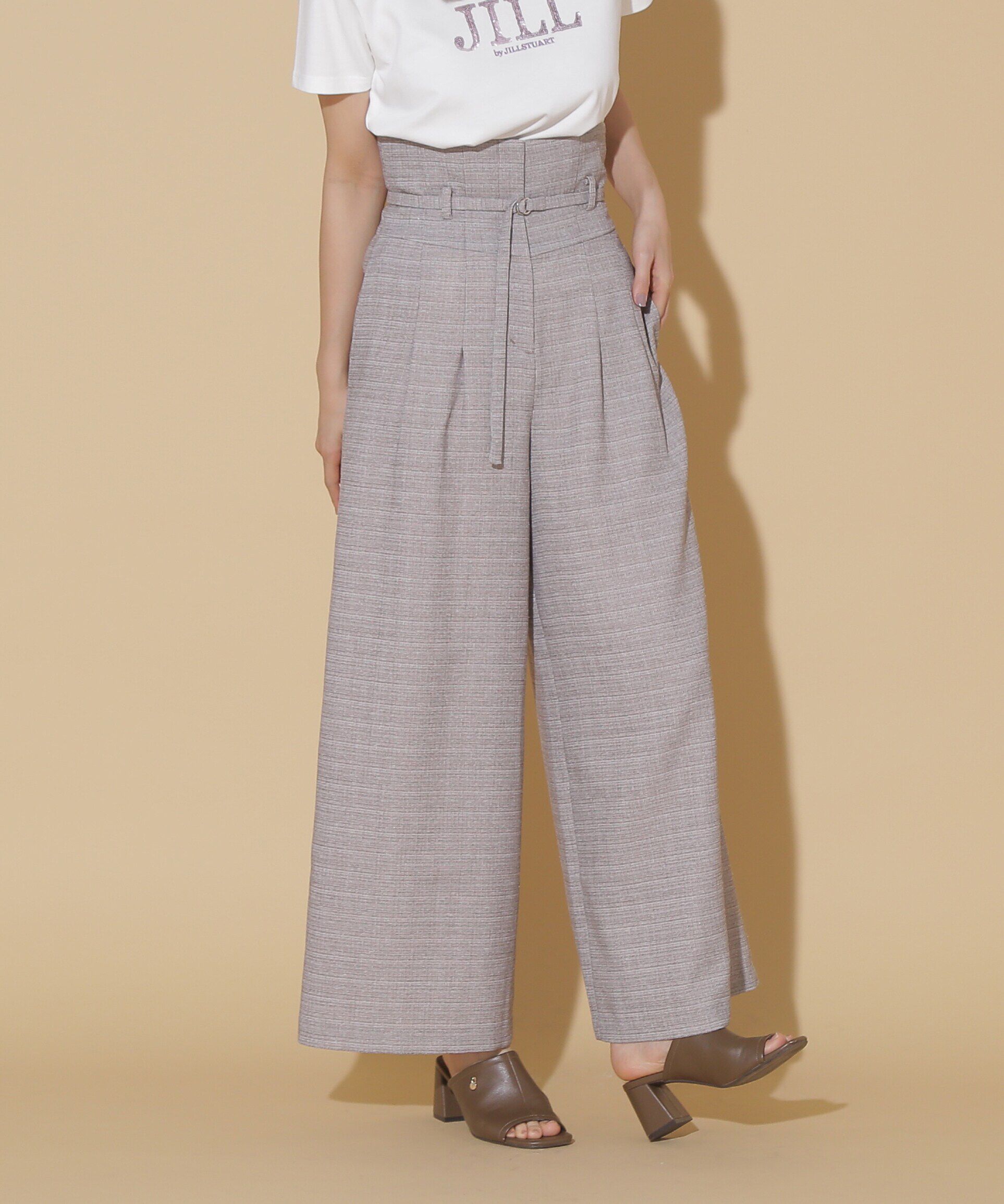  「2wayハイウエストワイドパンツ」|その他|モカ