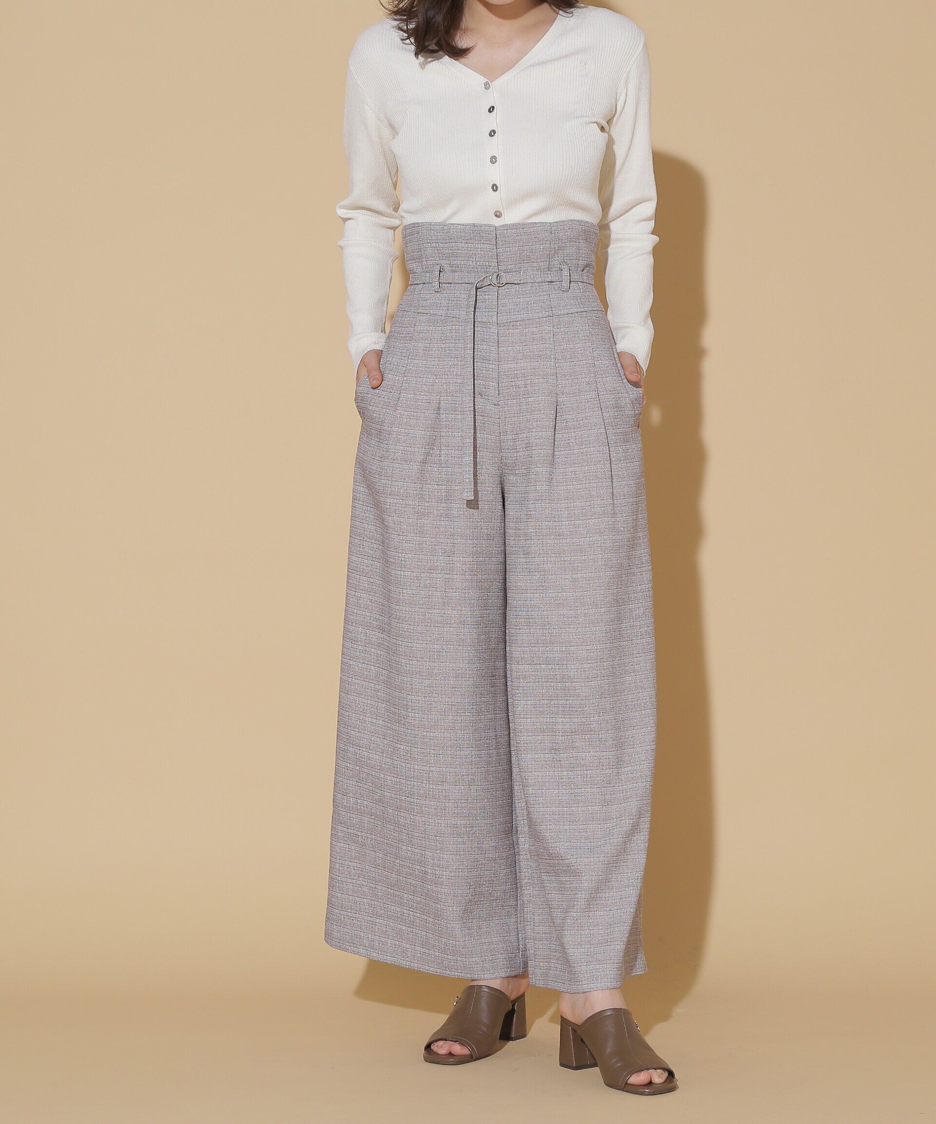  「2wayハイウエストワイドパンツ」|その他|