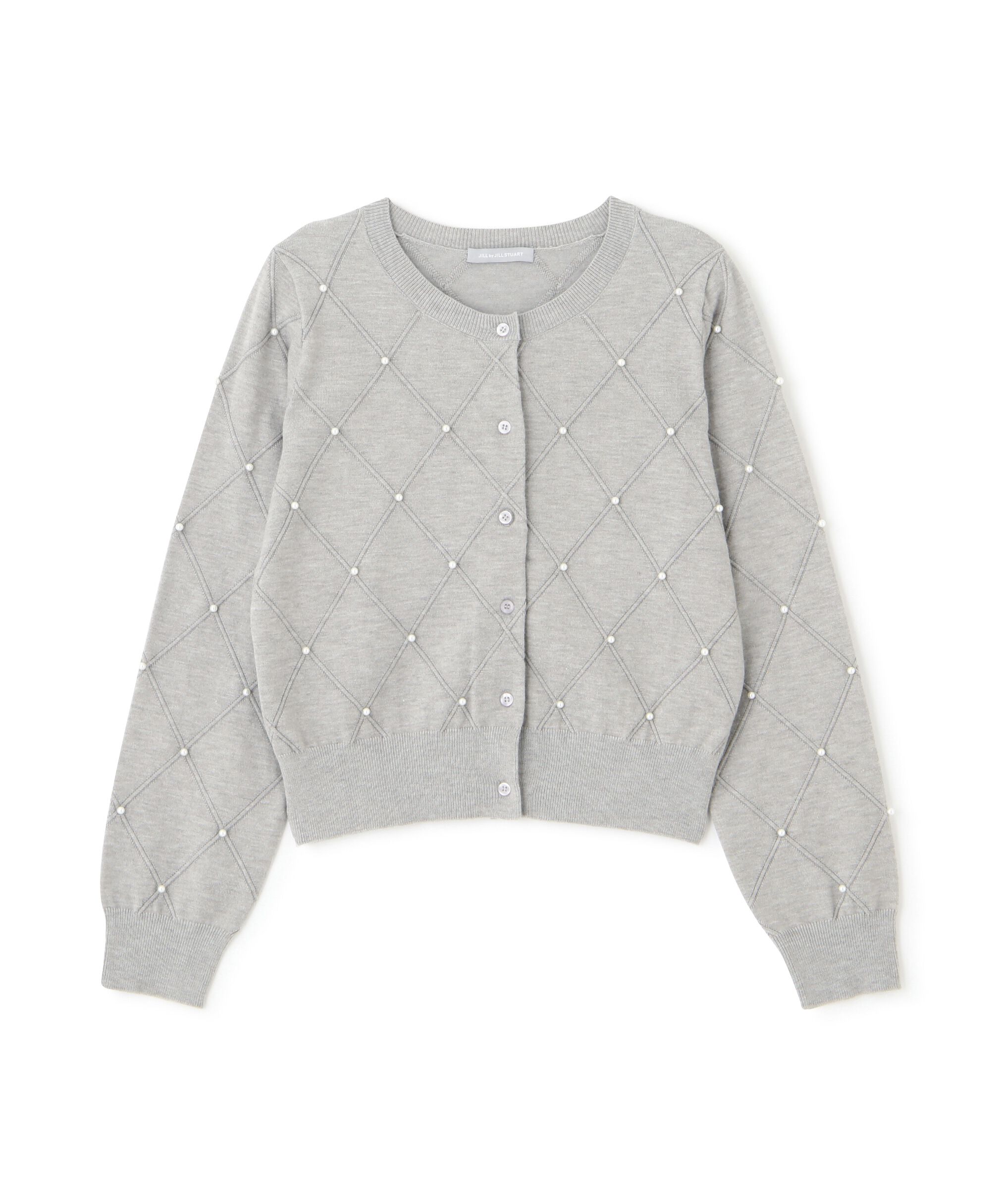  「ダイヤ柄ニットカーディガン」|ニット・セーター|