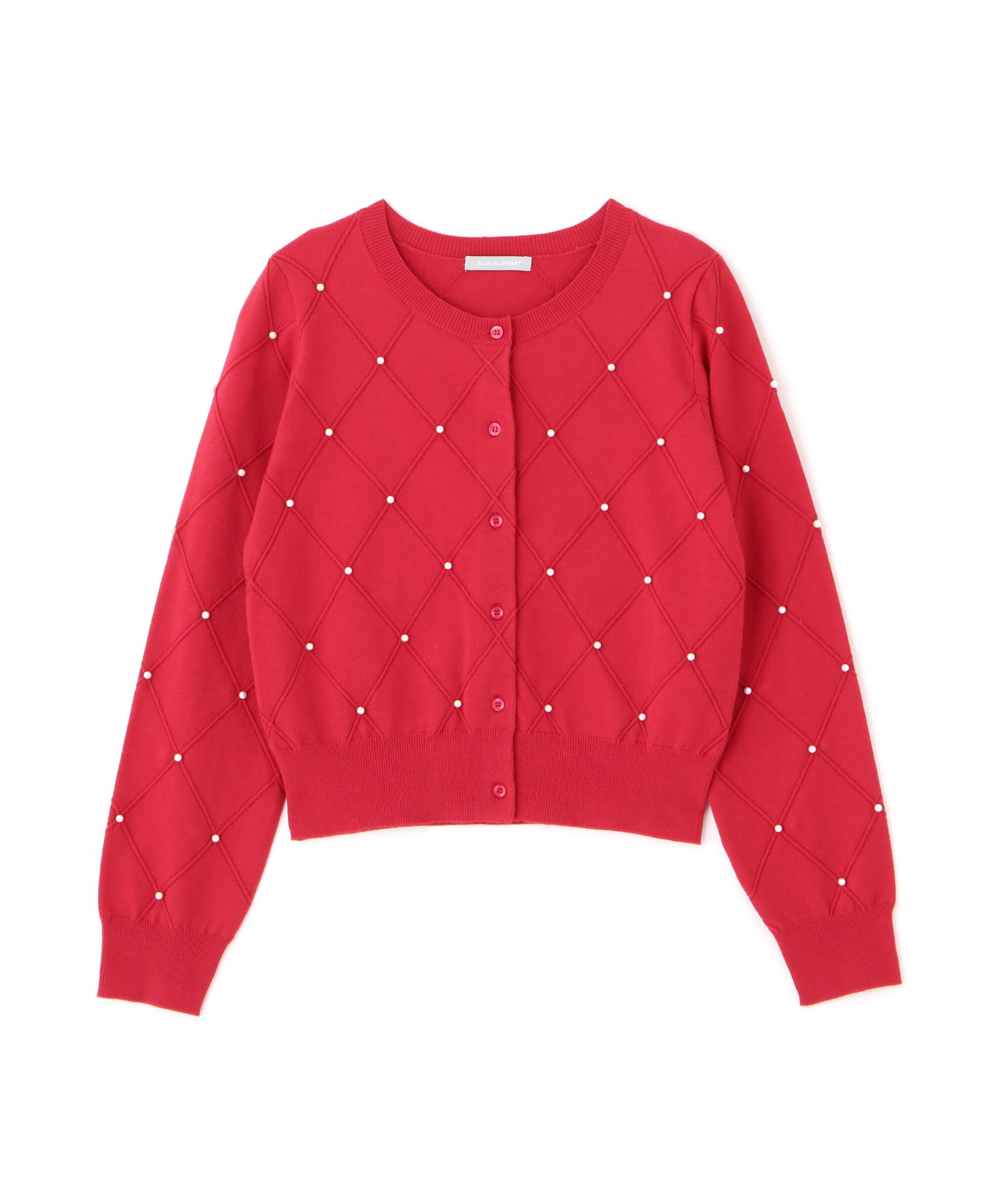  「ダイヤ柄ニットカーディガン」|ニット・セーター|