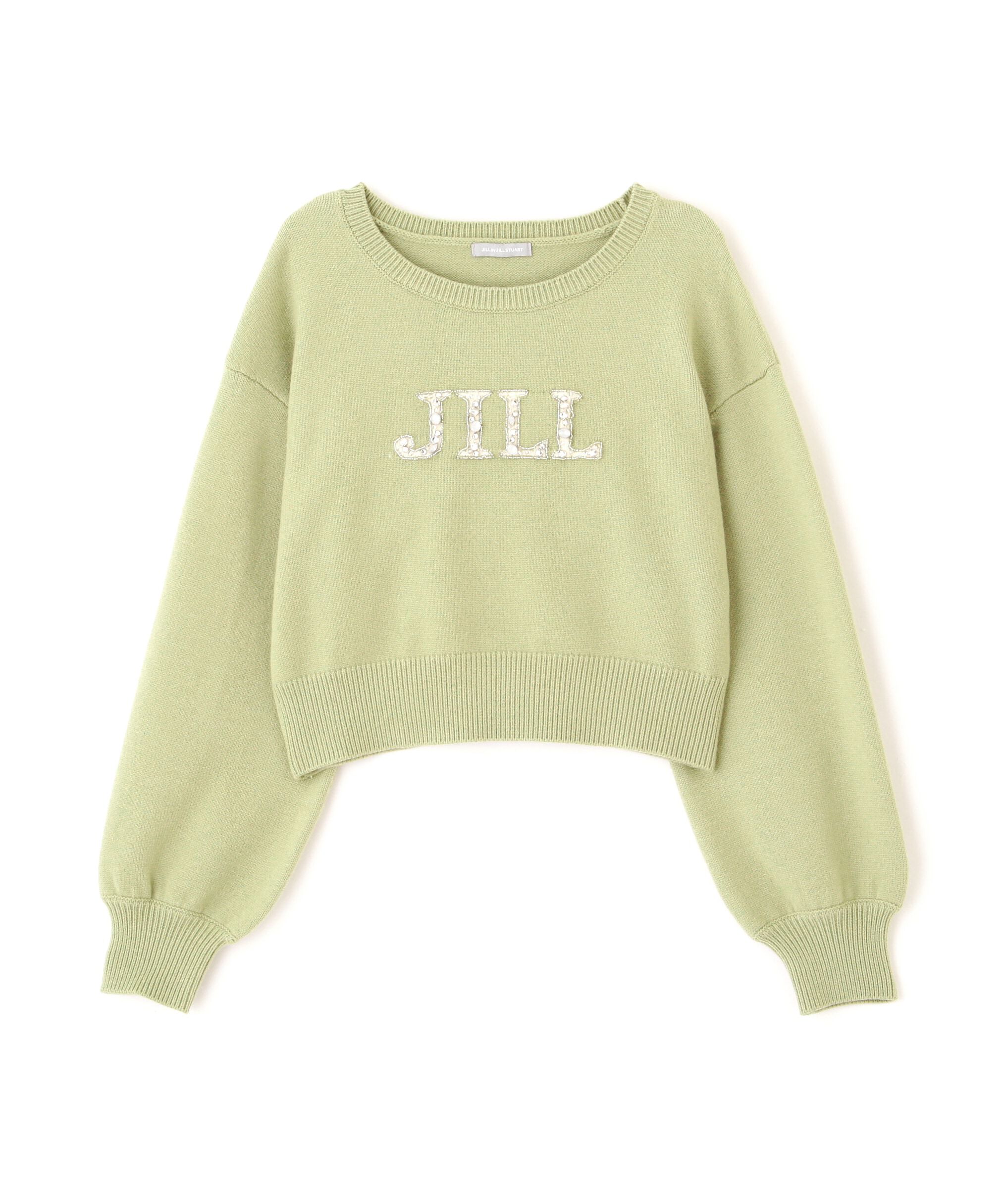  「クリスタルビジューロゴニット」|ニット・セーター|