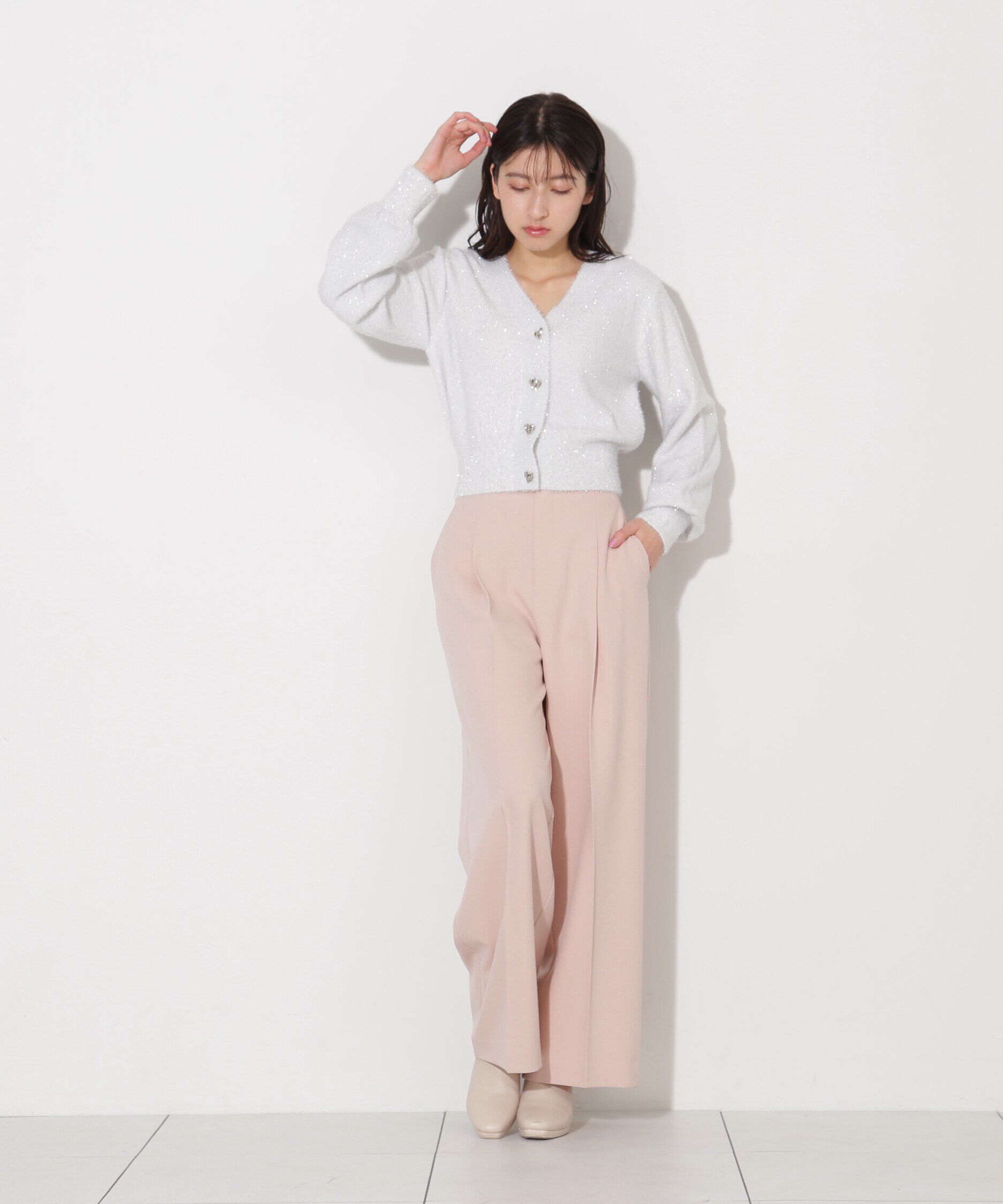  「バックレースダウンセンタープレスパンツ」|その他|