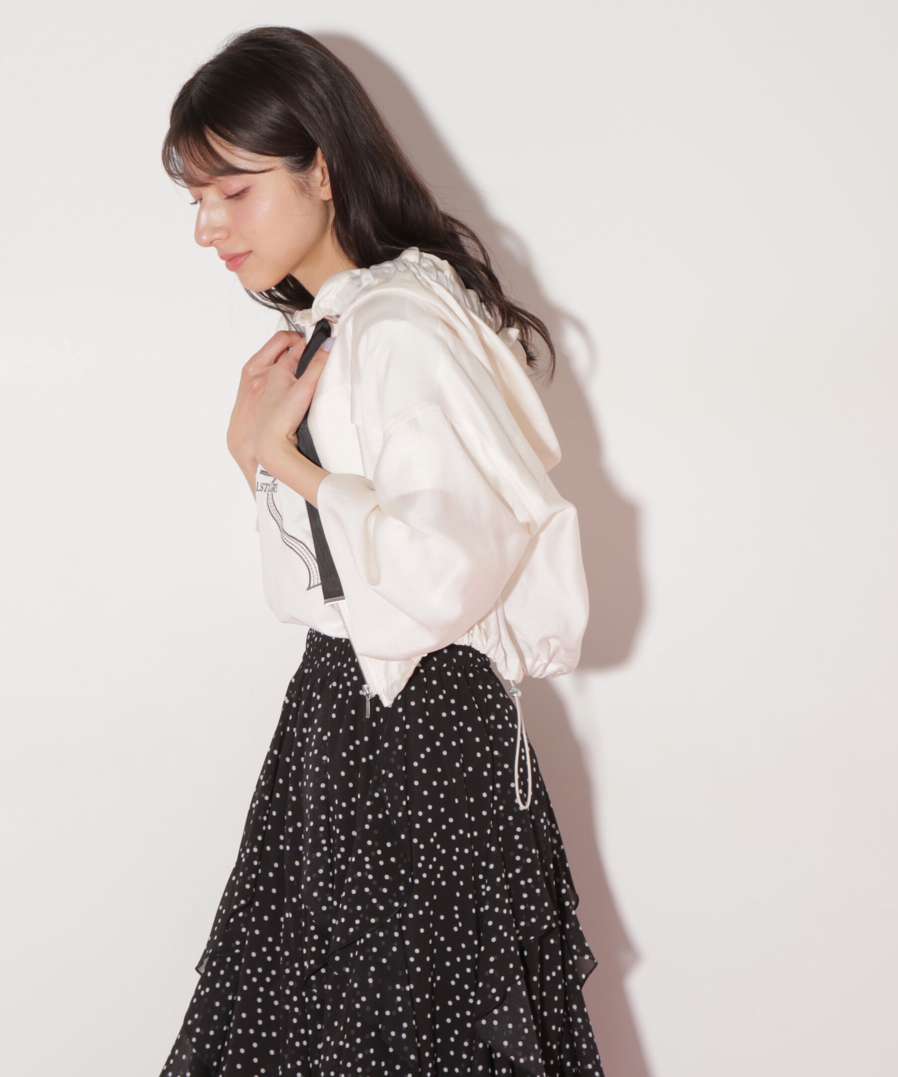  「ショート丈シアーブルゾン」|その他|