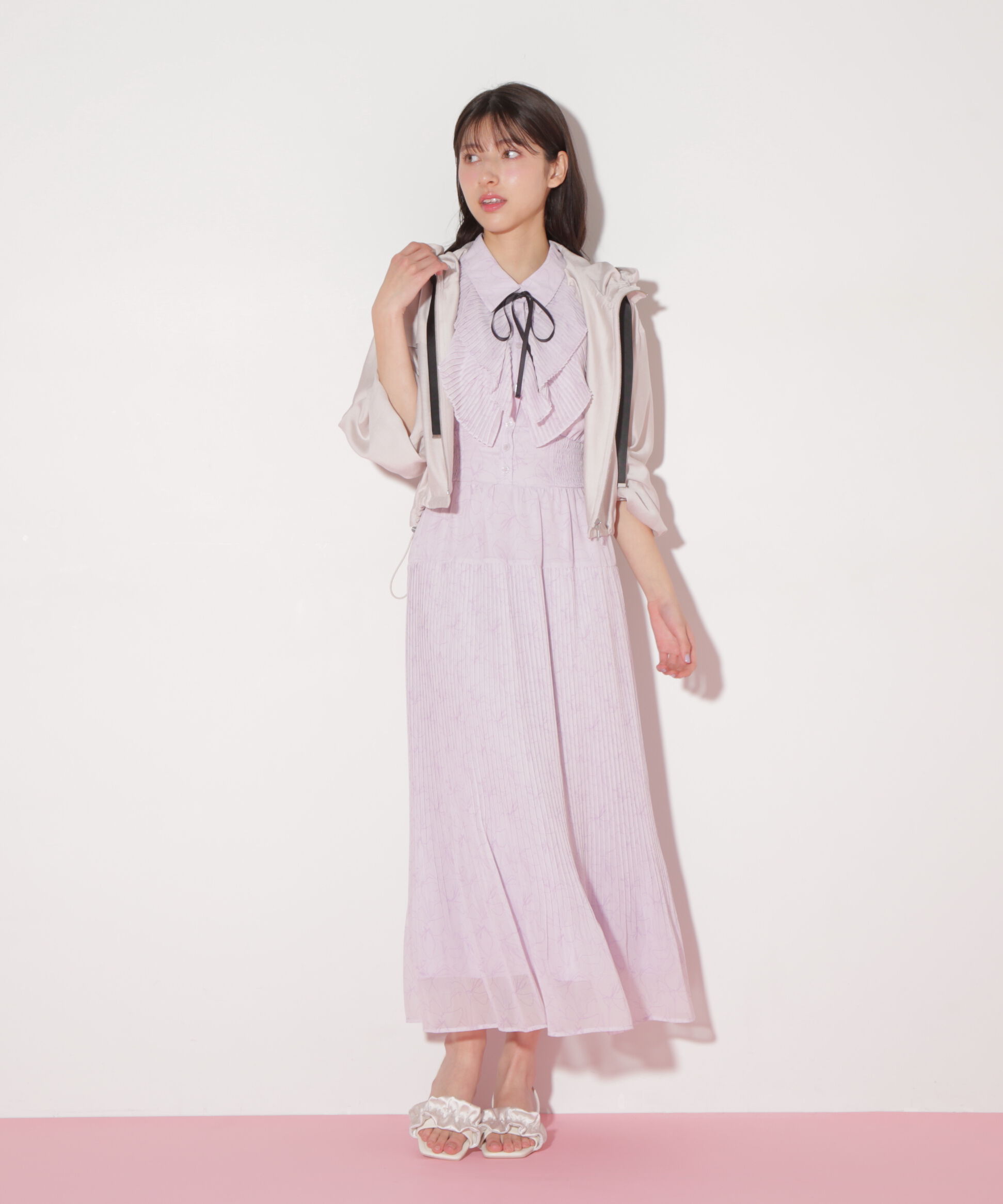  「ショート丈シアーブルゾン」|その他|