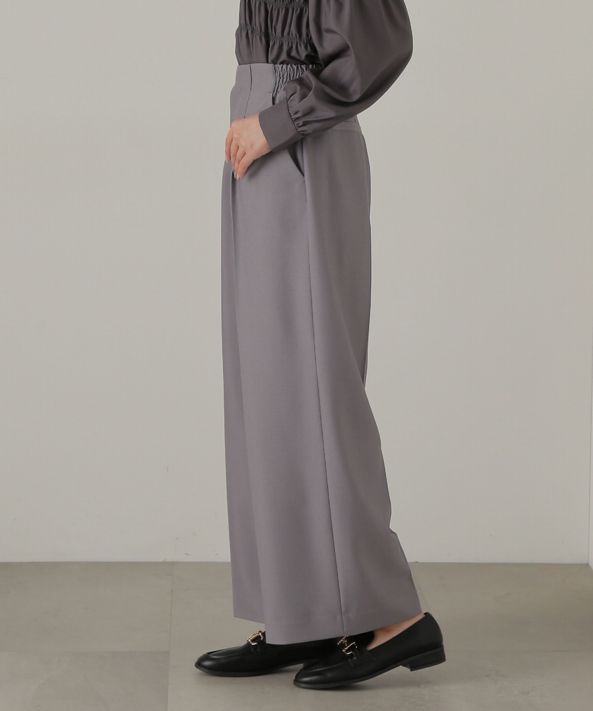 PROPORTION BODY DRESSING「サイドゴムワイドパンツ24AW」|その他|