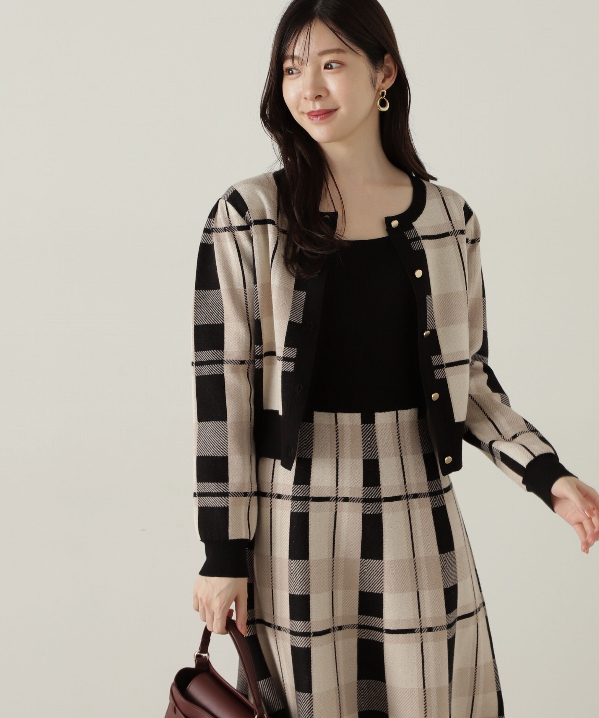 PROPORTION BODY DRESSING「チェックカーディガン」|カーディガン|