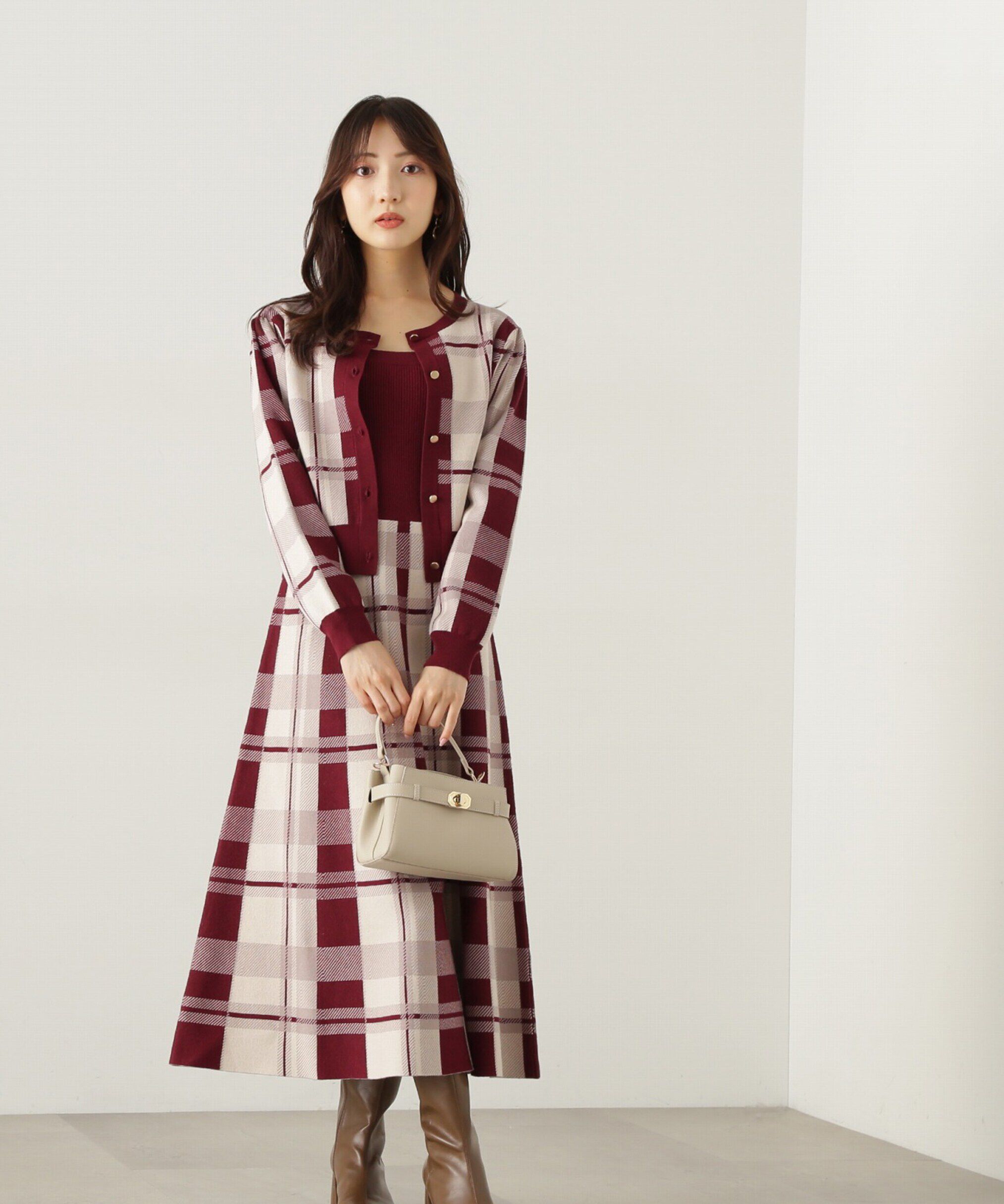 PROPORTION BODY DRESSING「チェックカーディガン」|カーディガン|