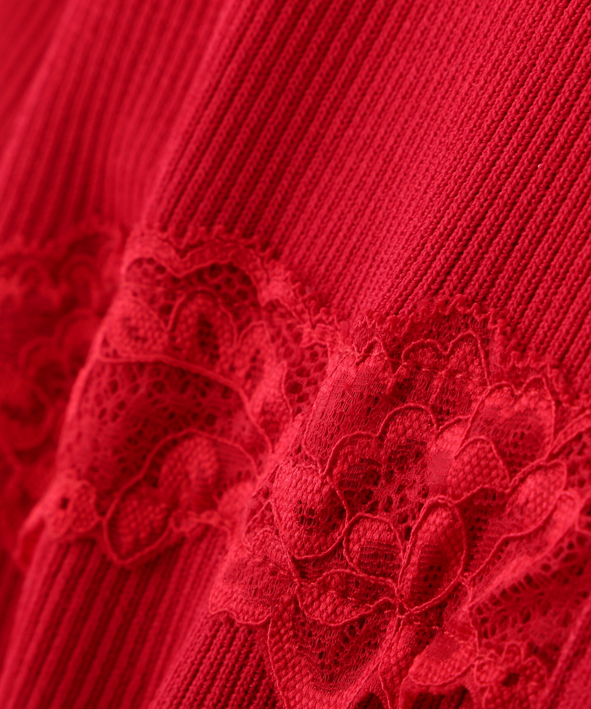 PROPORTION BODY DRESSING「レース切替ニット」|ニット・セーター|