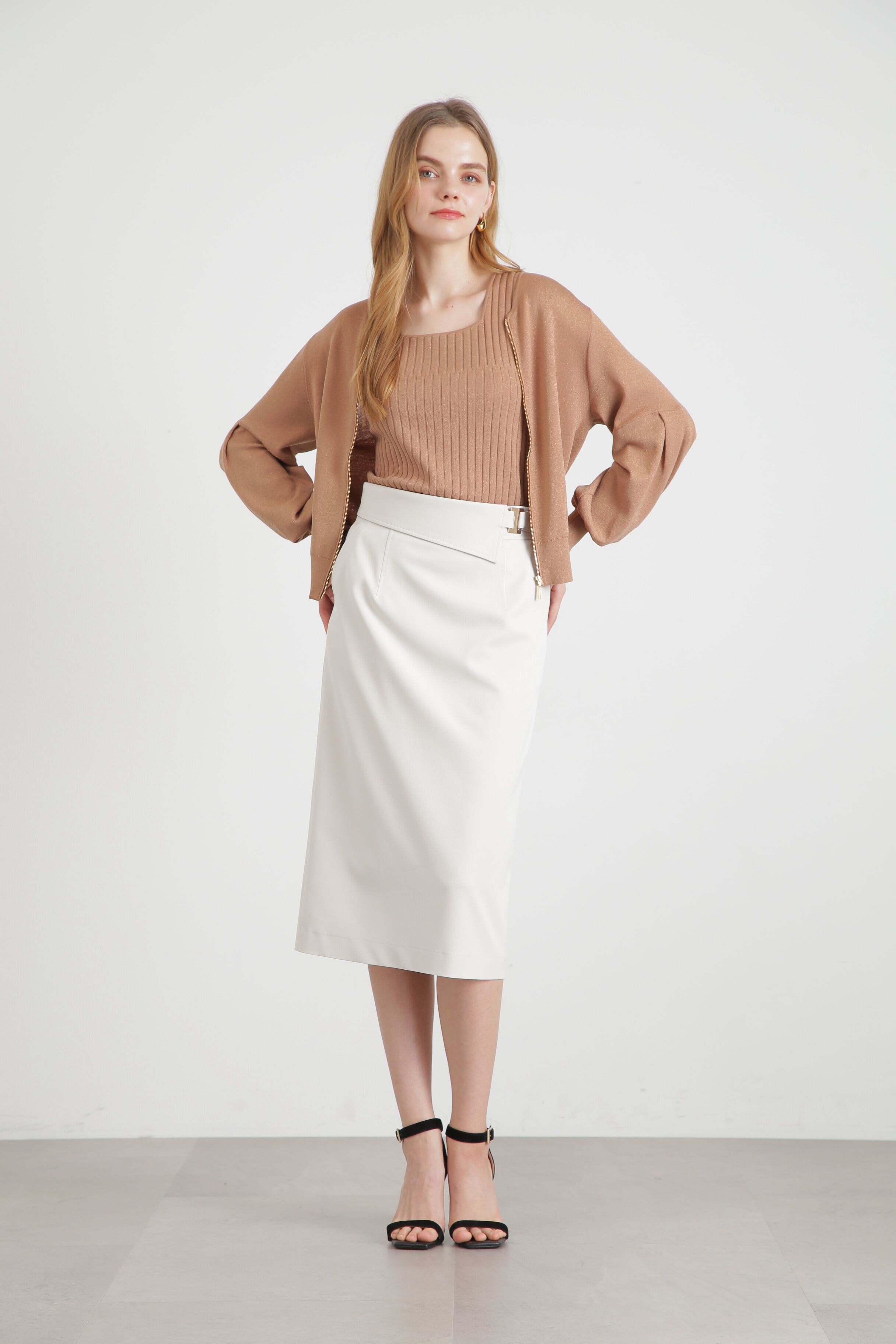  「◆メタルプレートタイトスカート」|スカート|