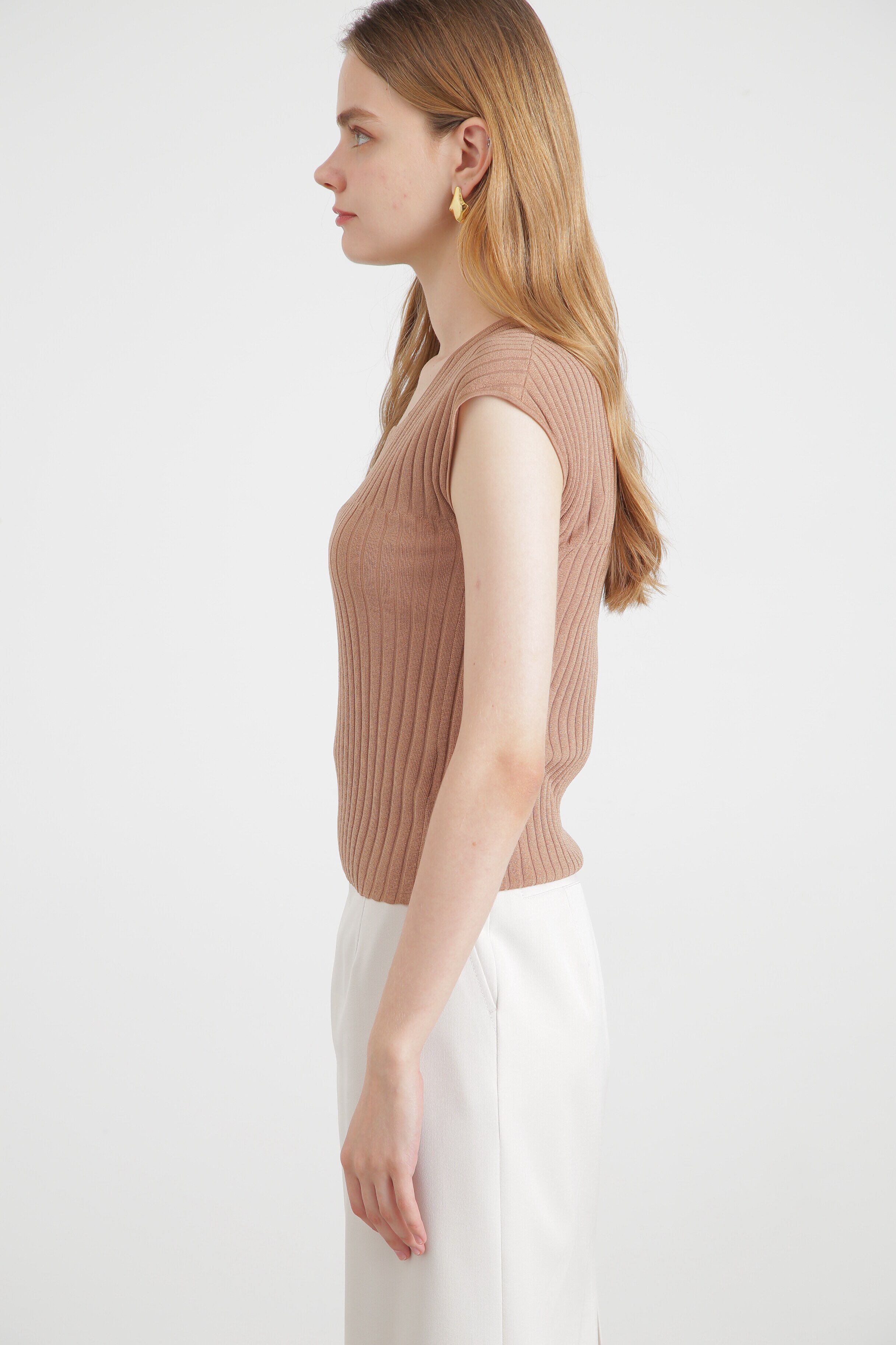  「◆スクエアネックニットトップス」|ニット・セーター|