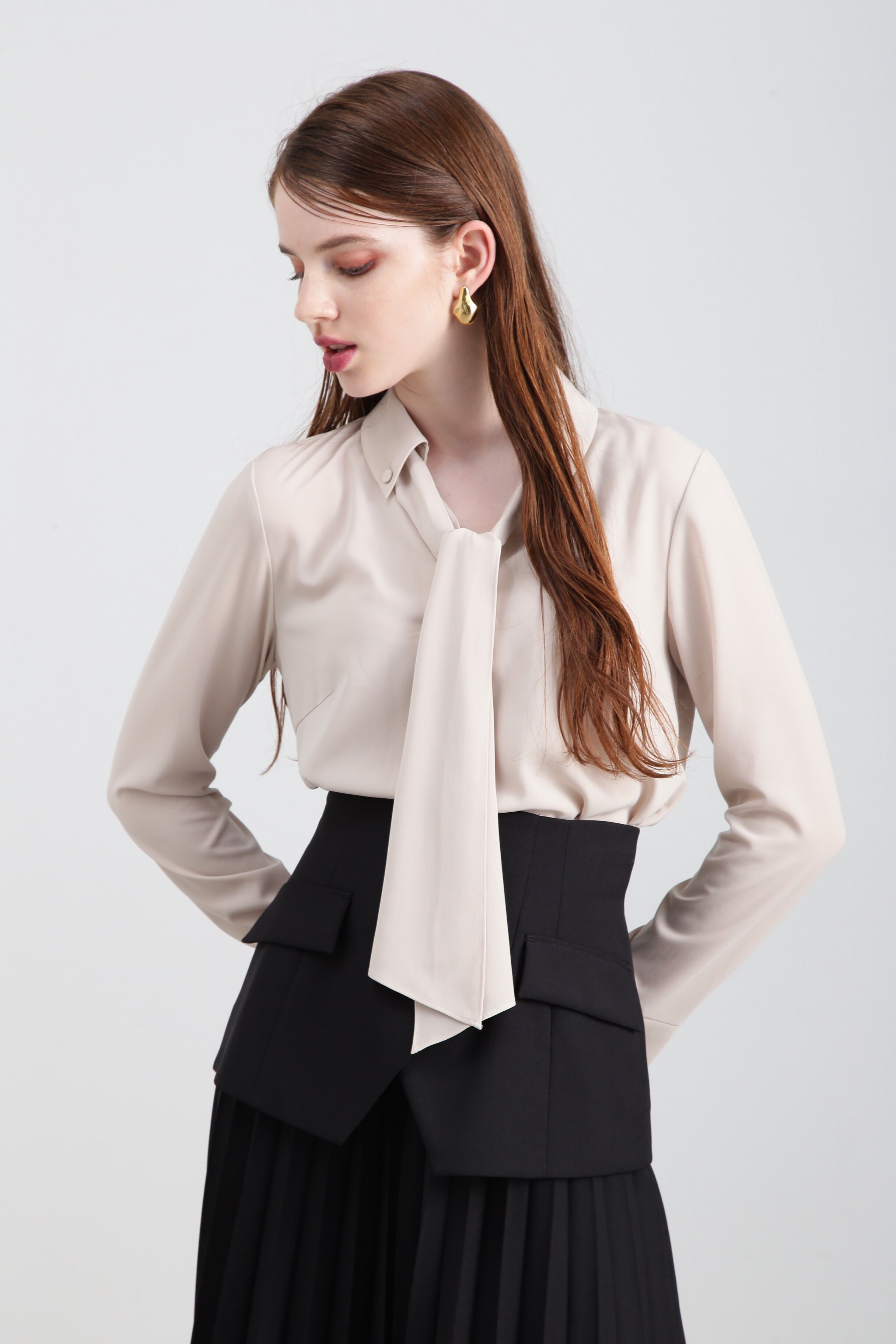  「◆ボタンダウンボウタイシャツ」|シャツ・ブラウス|