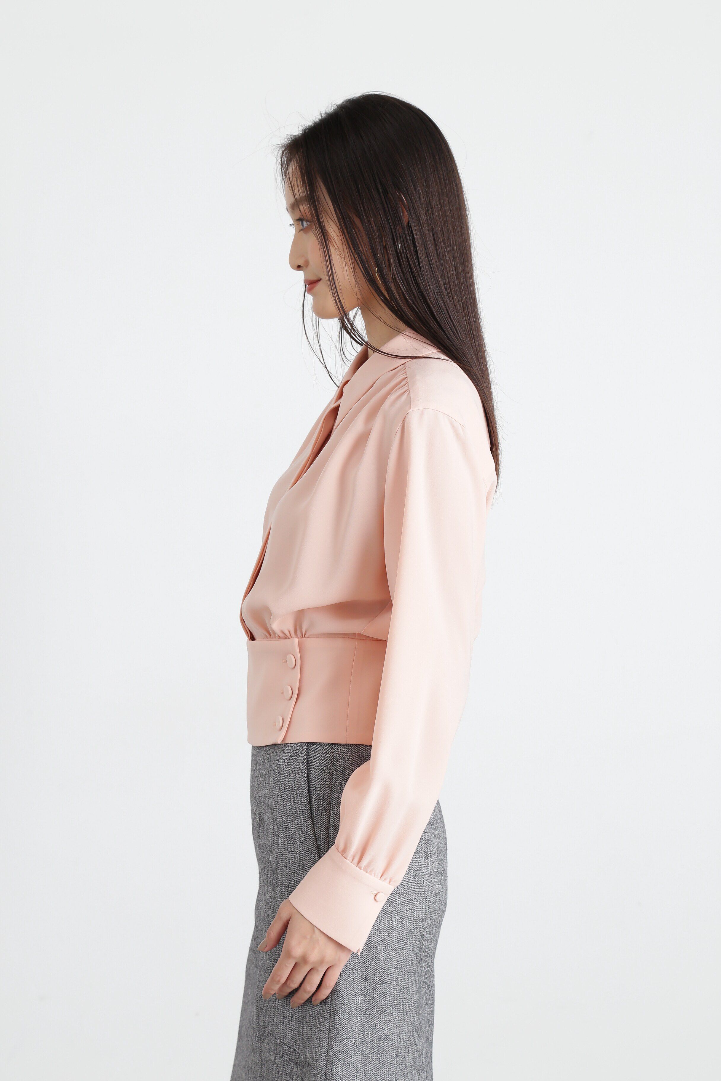  「◆シャツカラーブラウジングブラウス」|シャツ・ブラウス|