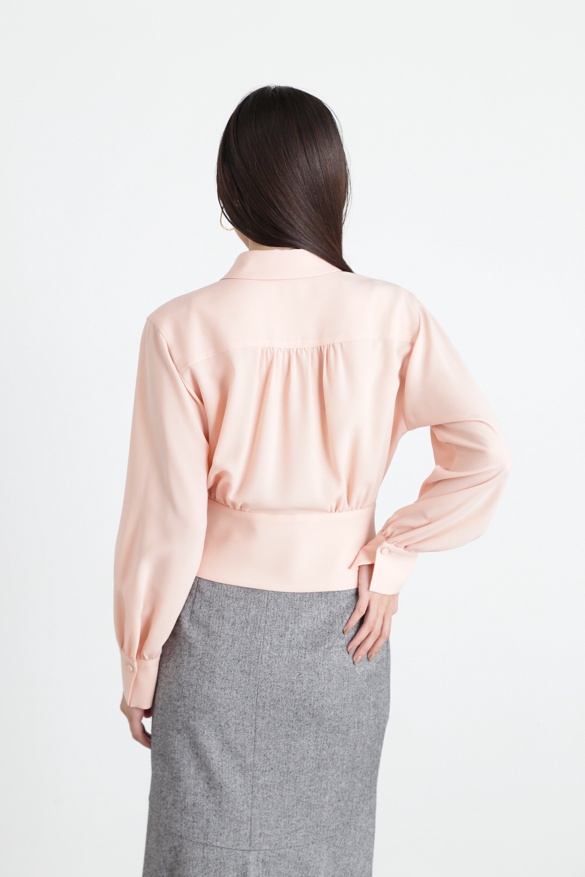  「◆シャツカラーブラウジングブラウス」|シャツ・ブラウス|