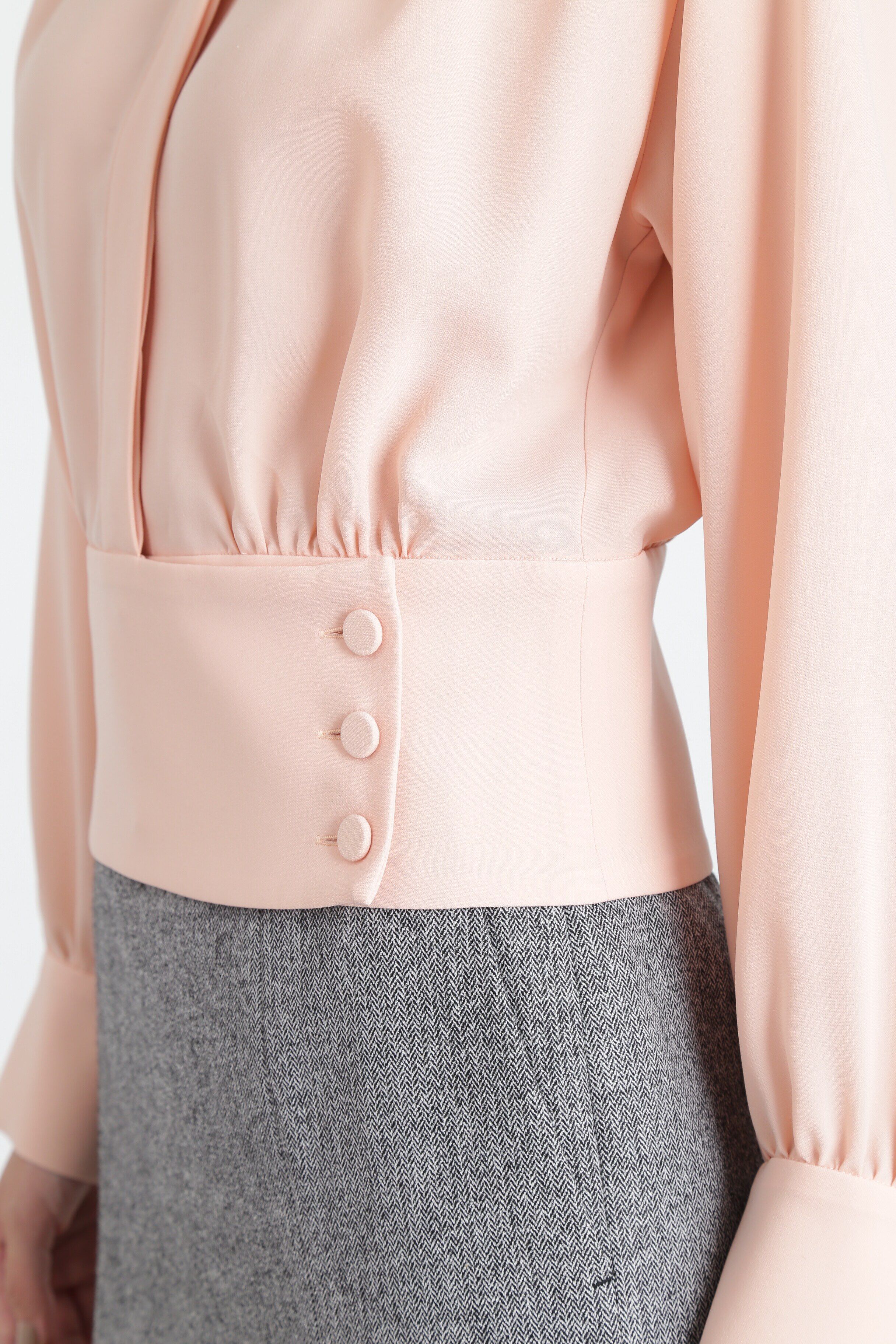  「◆シャツカラーブラウジングブラウス」|シャツ・ブラウス|