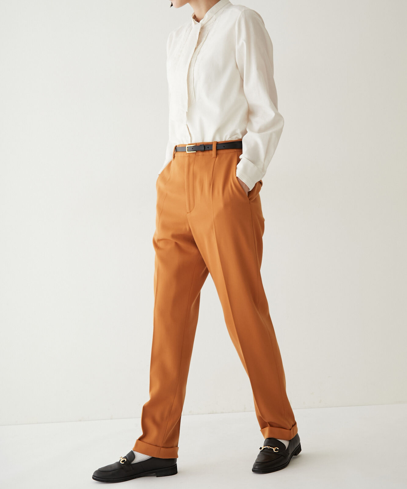  「◆ウールカラーテーパードパンツ」|その他|