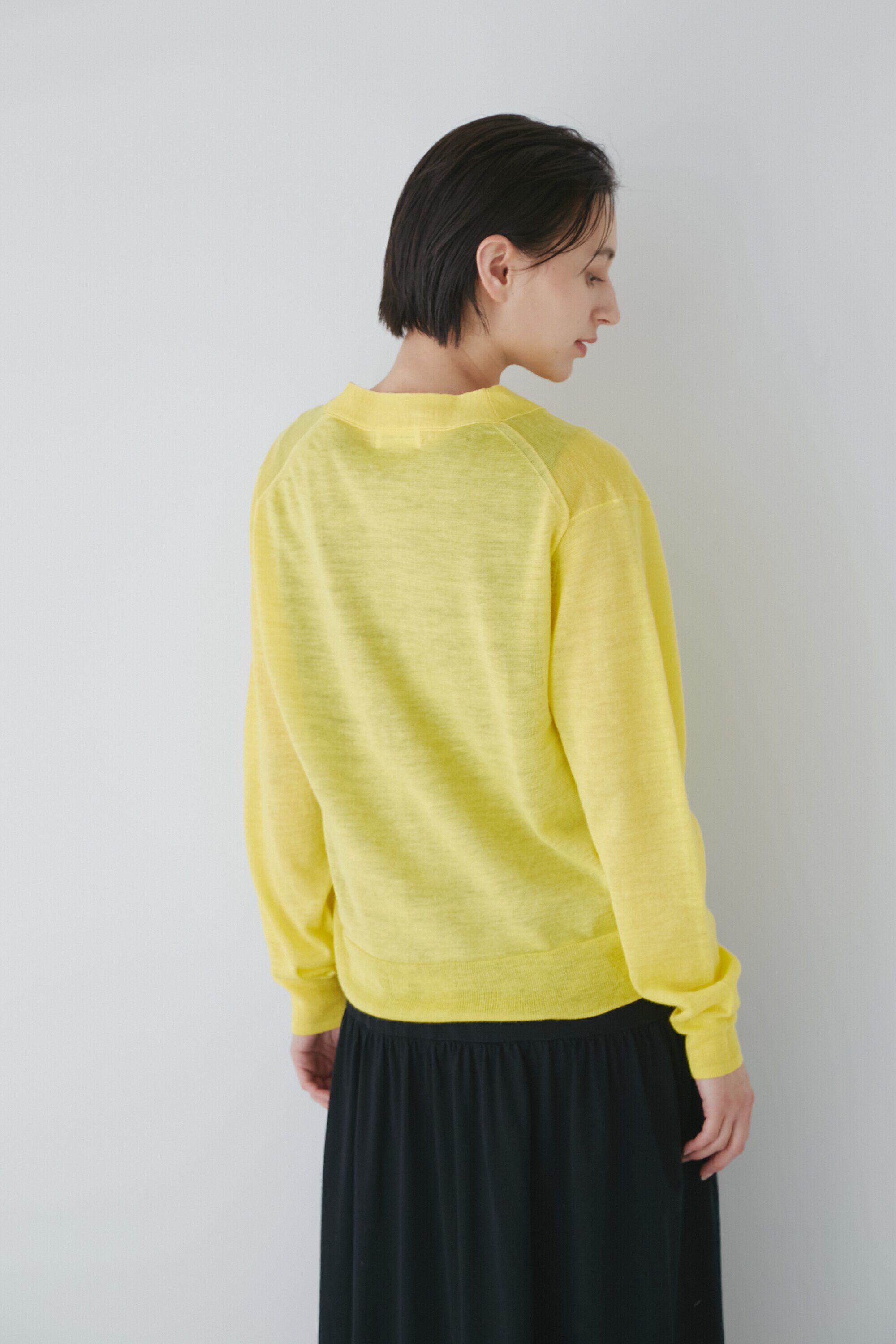  「◆ラミーハイゲージＶネックカーディガン」|ニット・セーター|