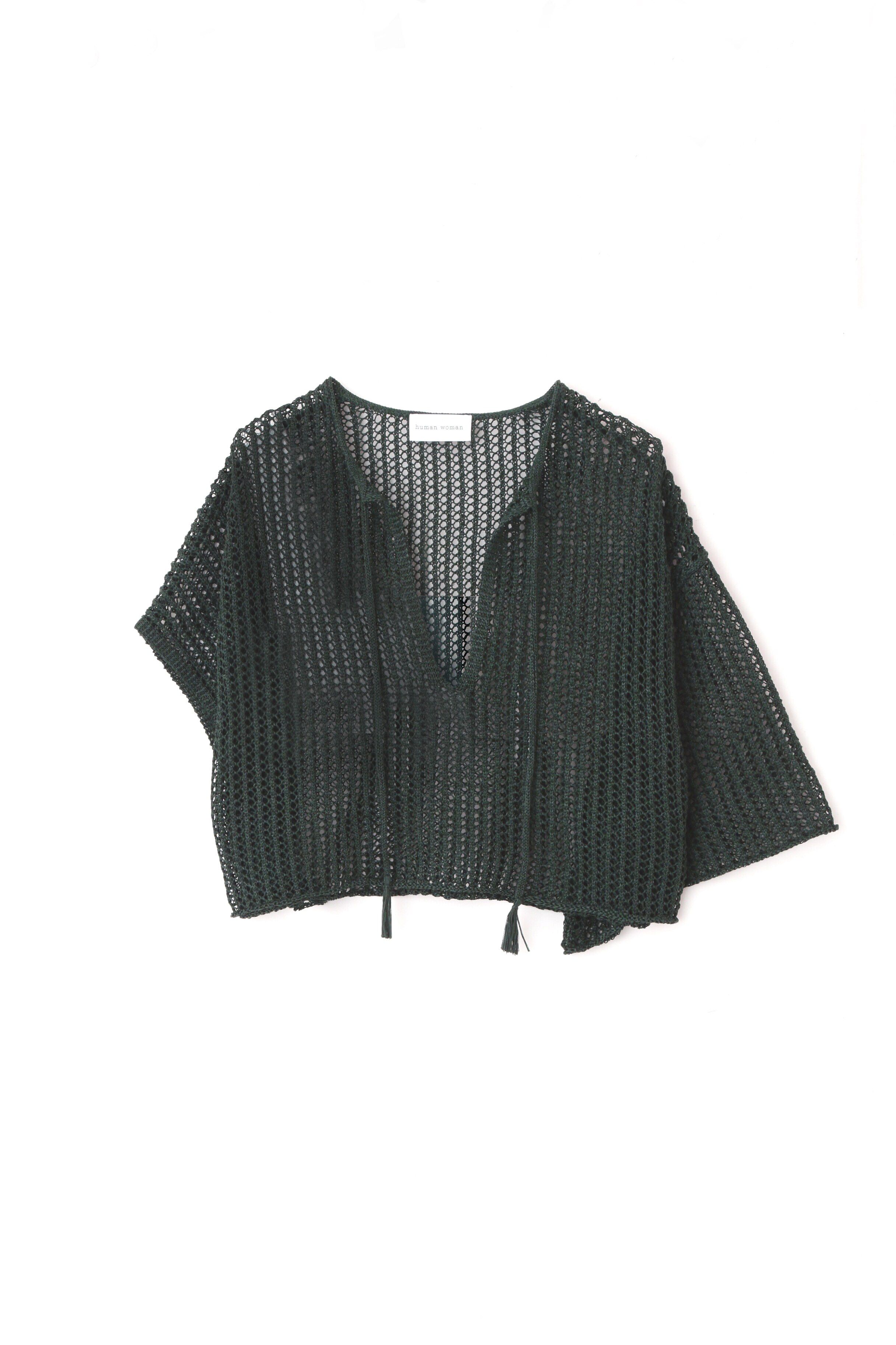  「◆アシンメトリースリーブポンチョ」|ニット・セーター|