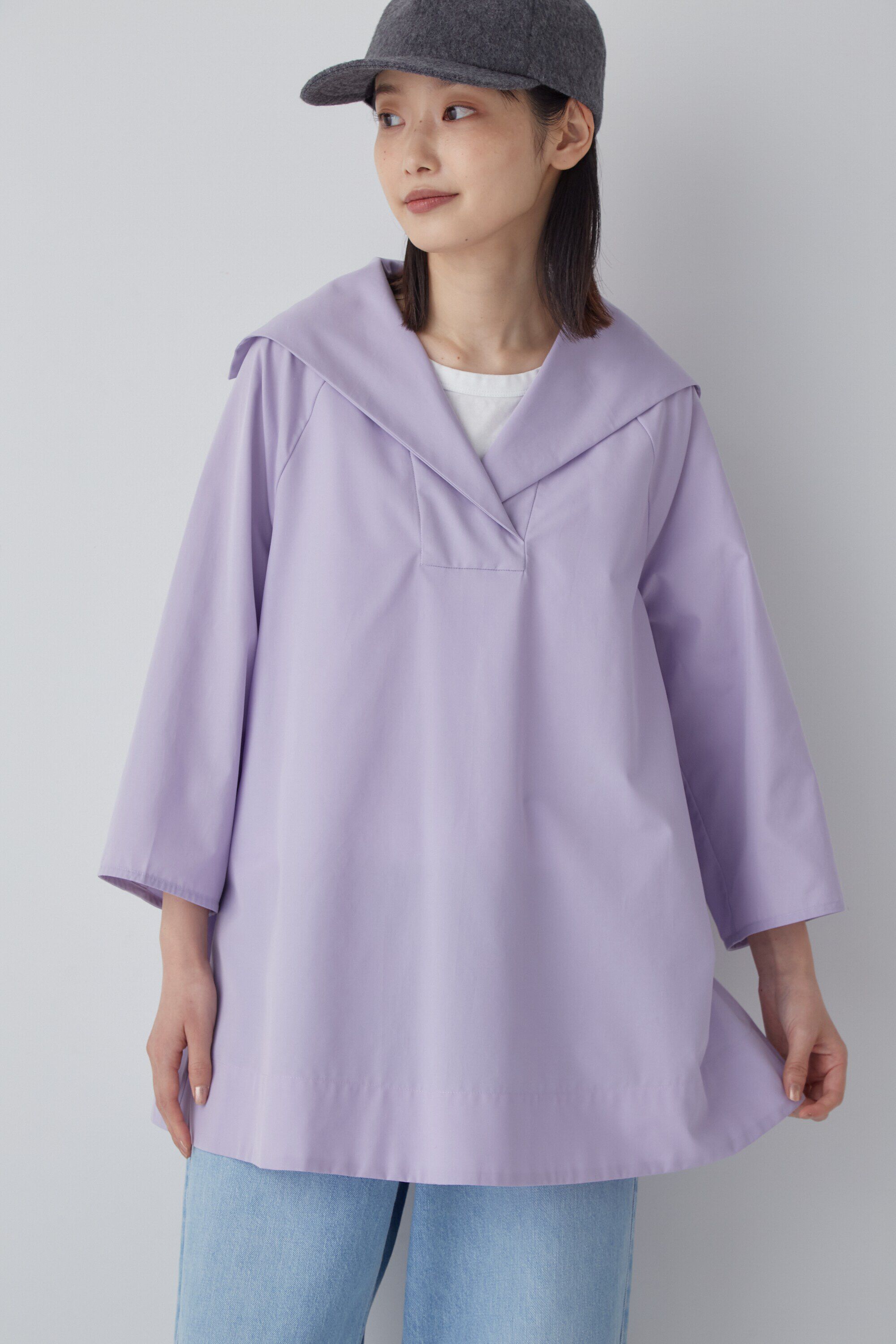  「◆セーラーカラーブラウス」|シャツ・ブラウス|ラベンダー