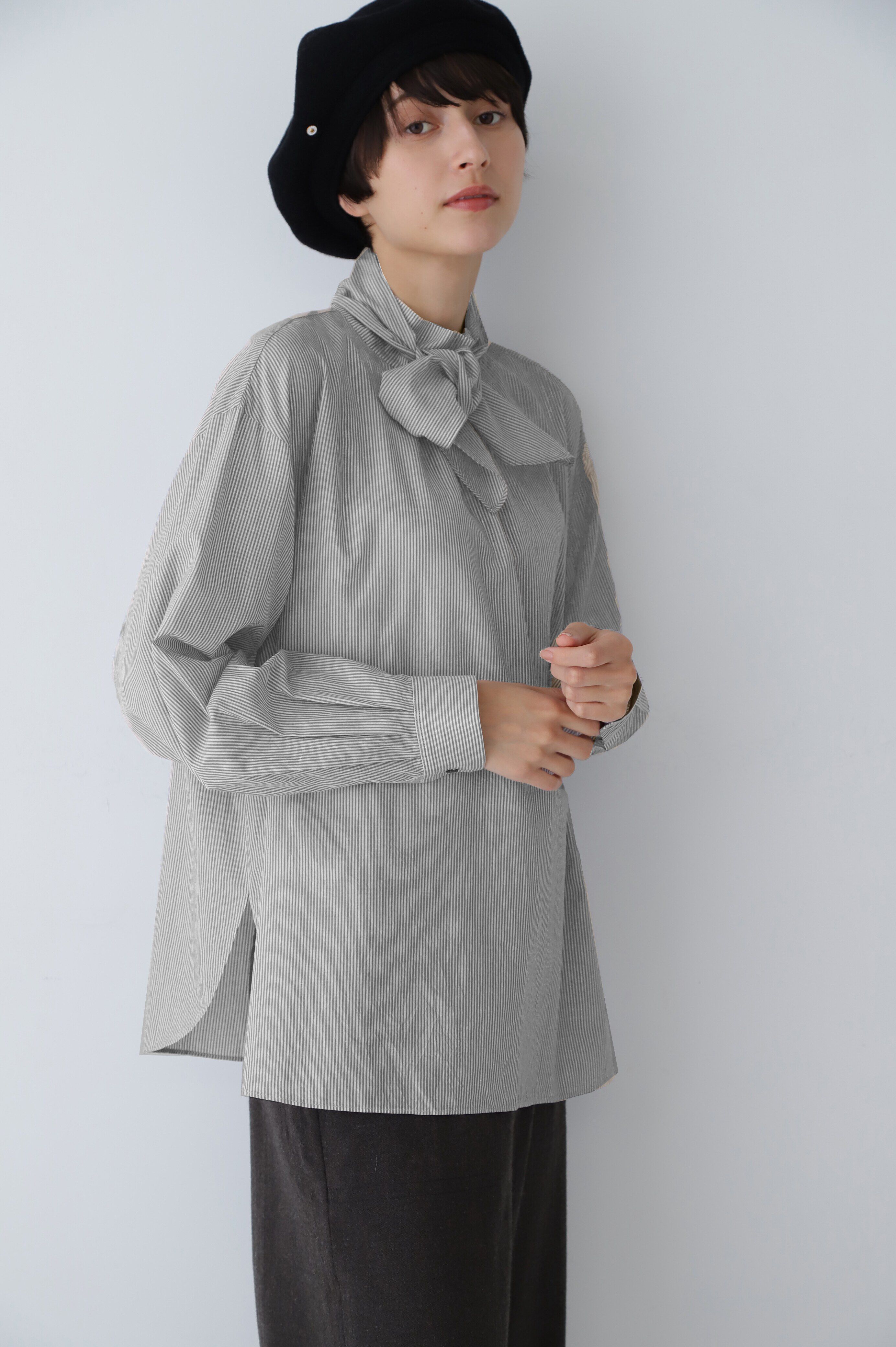  「◆ストライプボウタイブラウス」|シャツ・ブラウス|グレーストラ 3