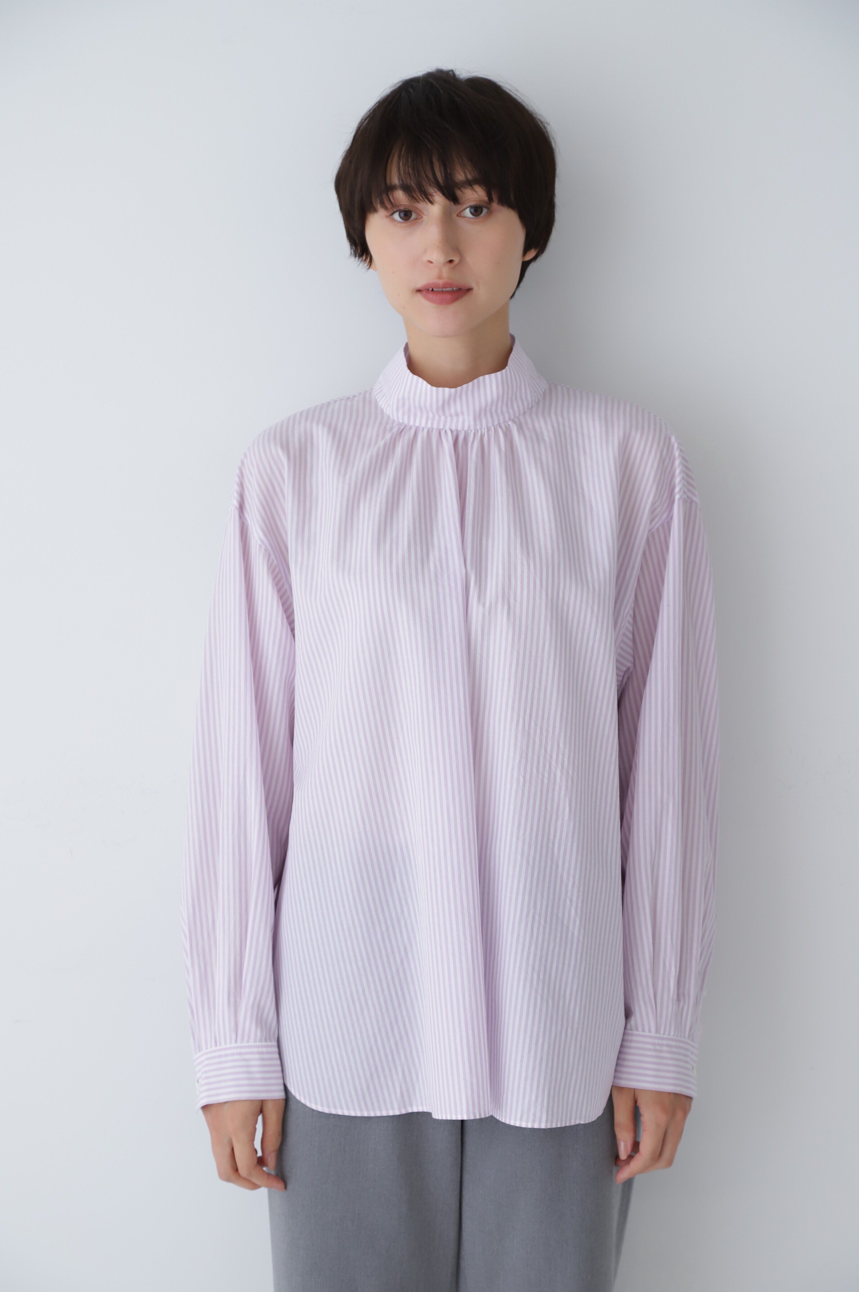  「◆ストライプボウタイブラウス」|シャツ・ブラウス|