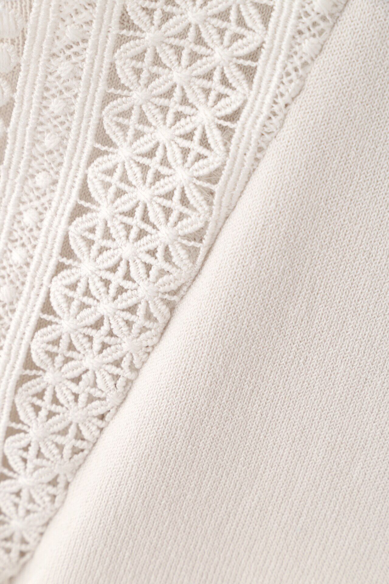  「◆レースドッキングニットトップス」|ニット・セーター|