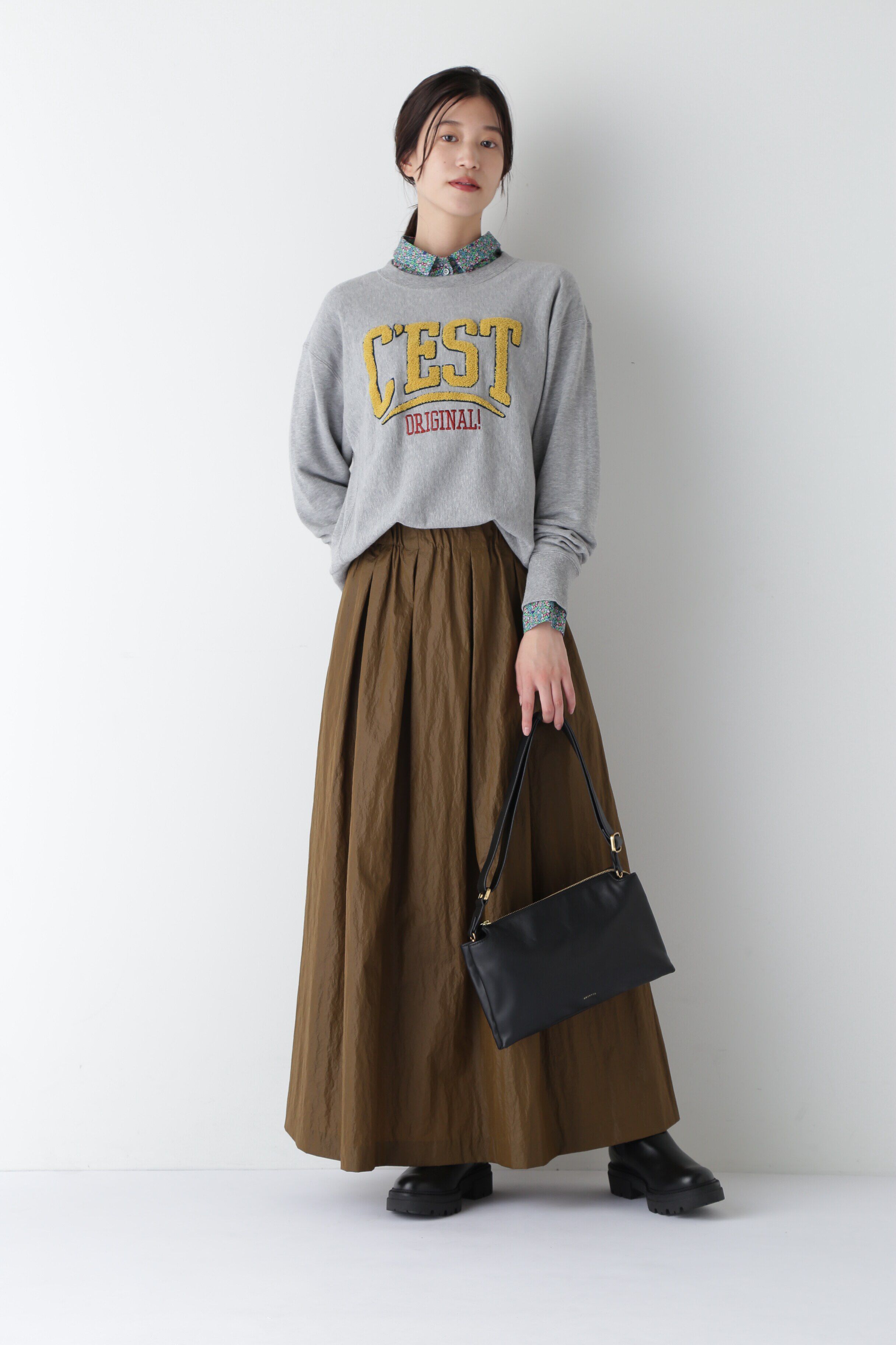  「◆ナイロンシャインサテンスカート」|スカート|