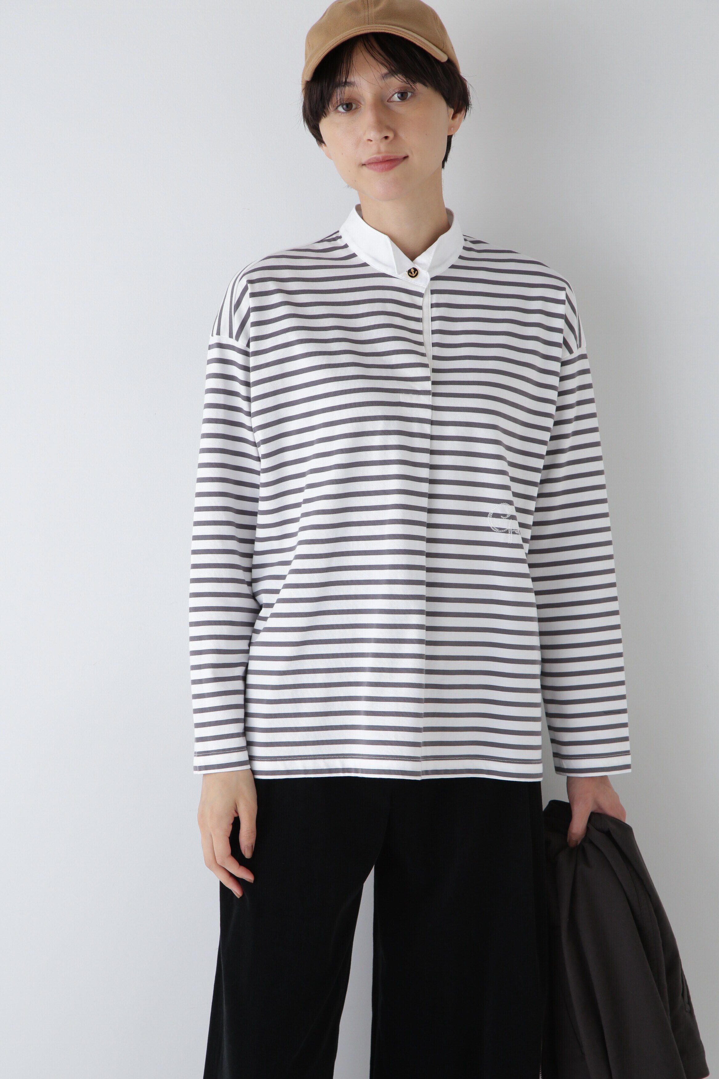  「◆布帛ドッキングプルオーバー」|Tシャツ・カットソー|