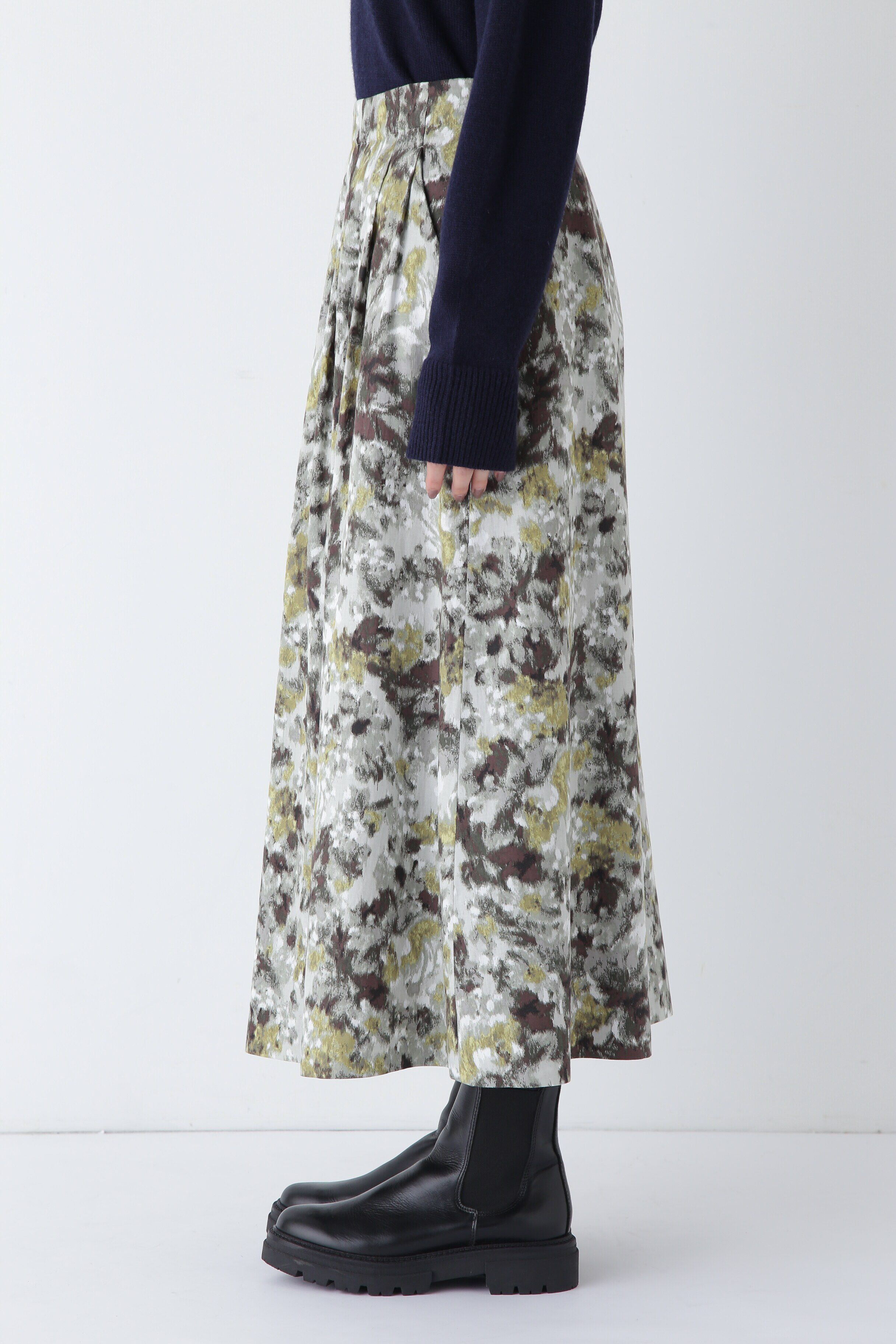  「◆セルロース／Ｃホグシ風ランダムタックスカート」|スカート|