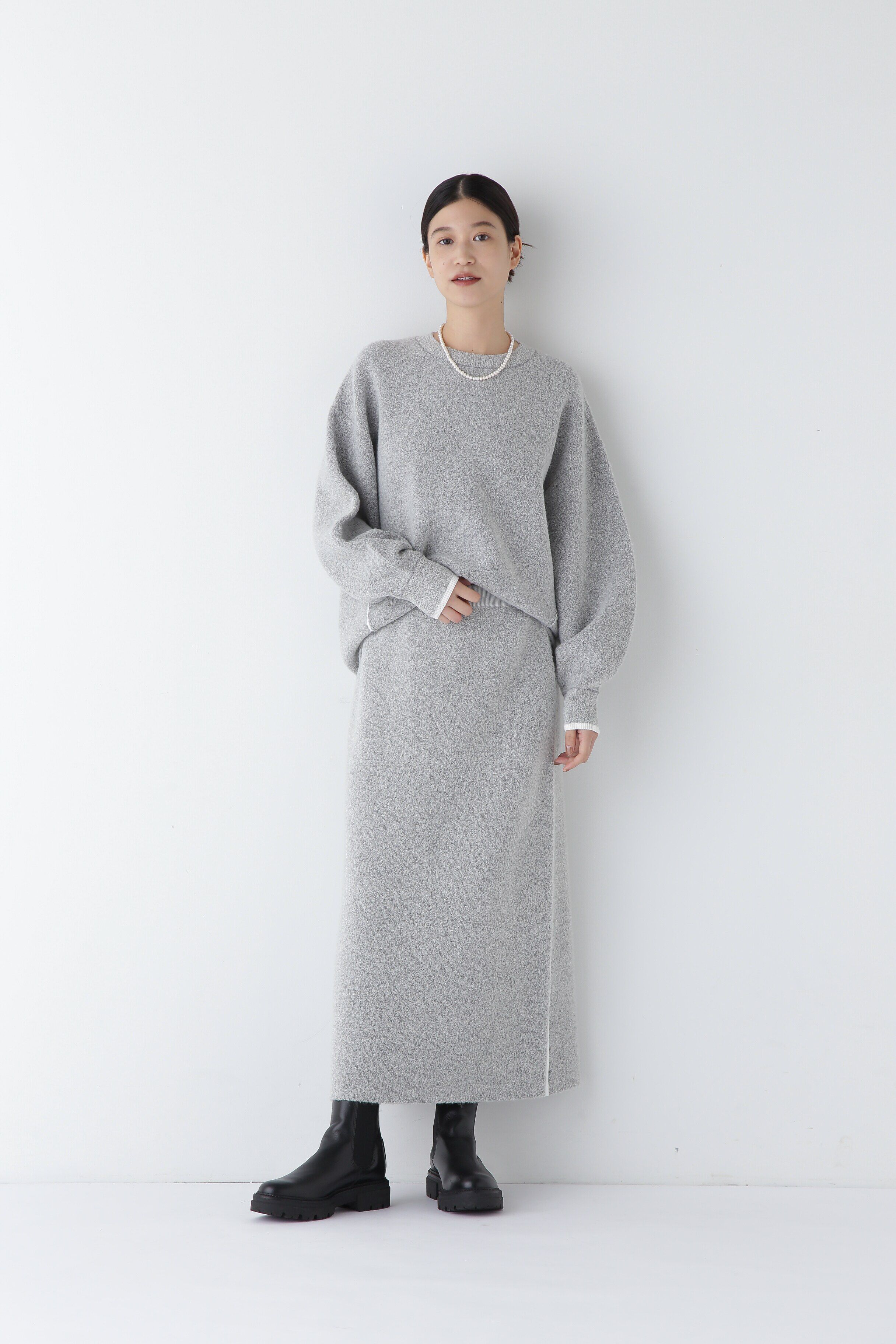  「◆接結ブークレＡラインスカート」|スカート|