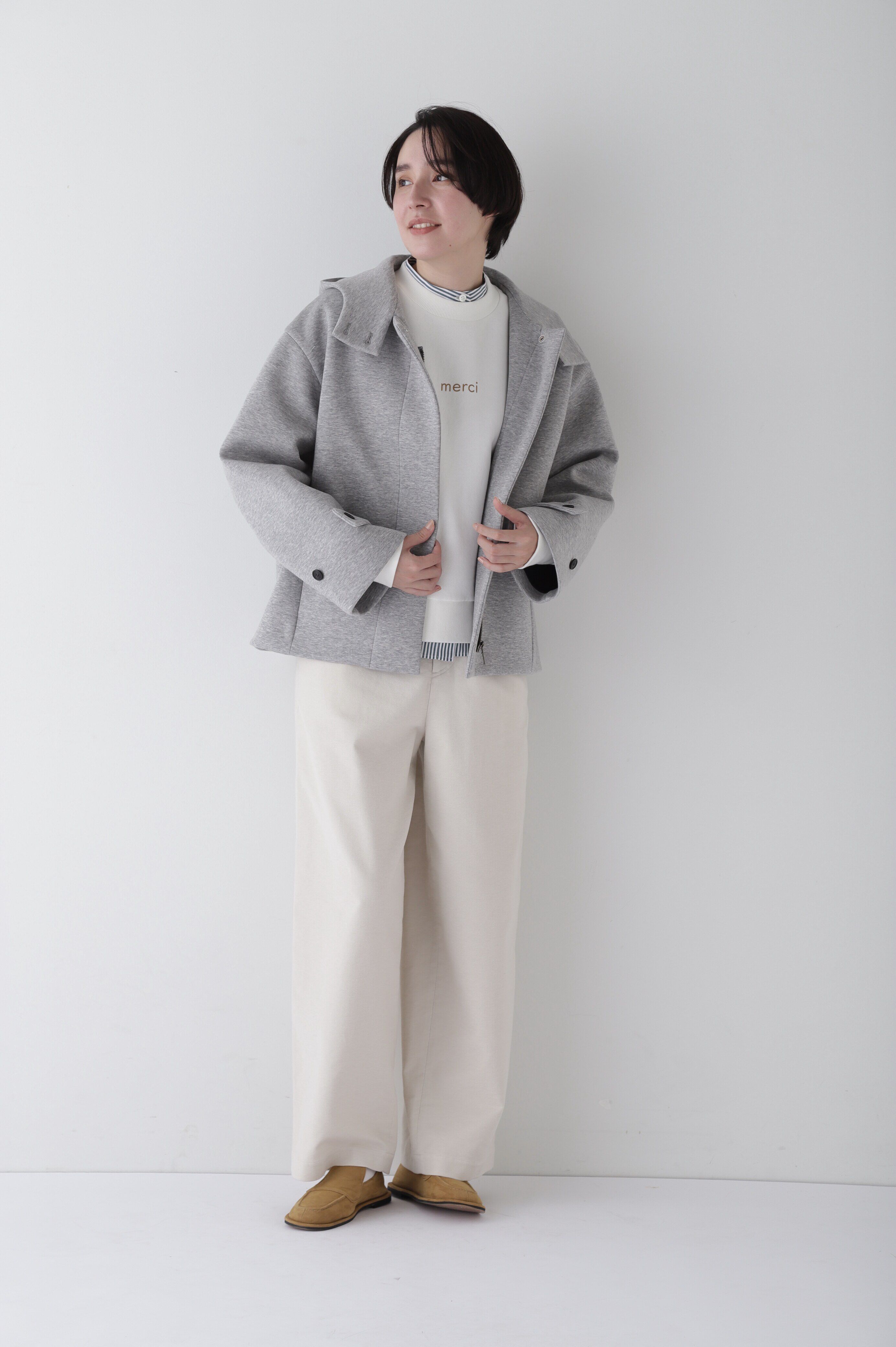  「◆ダンボールボンディングフーディーブルゾン」|ブルゾン・スタジャン|